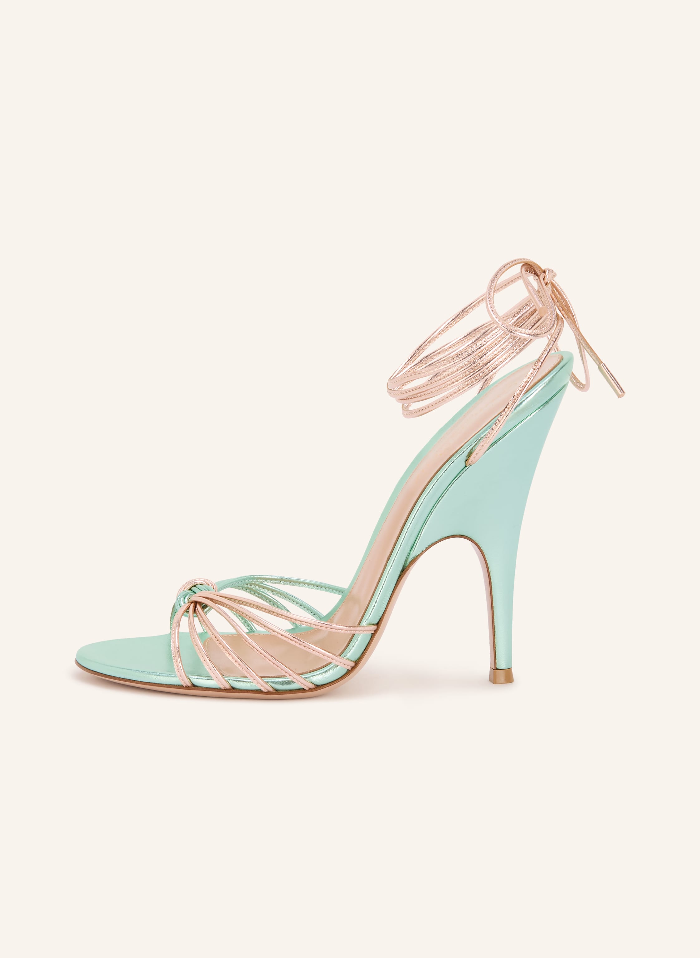 Thumbnail - Gianvito Rossi Sandaletten Malé rosegold