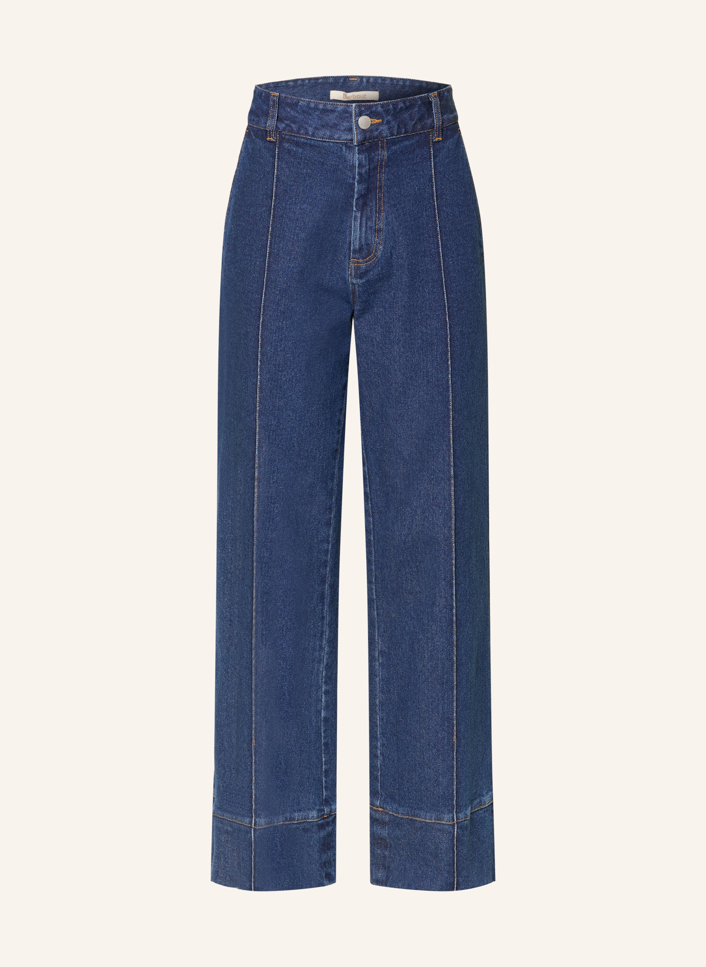 Barbour Wide Leg Jeans blau