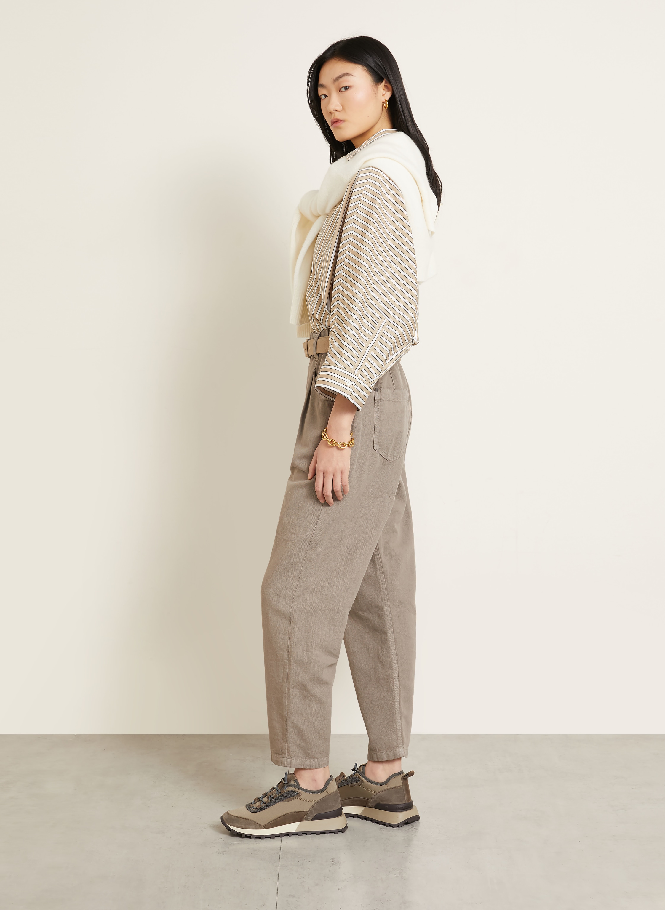 Thumbnail - Brunello Cucinelli Mom Jeans braun