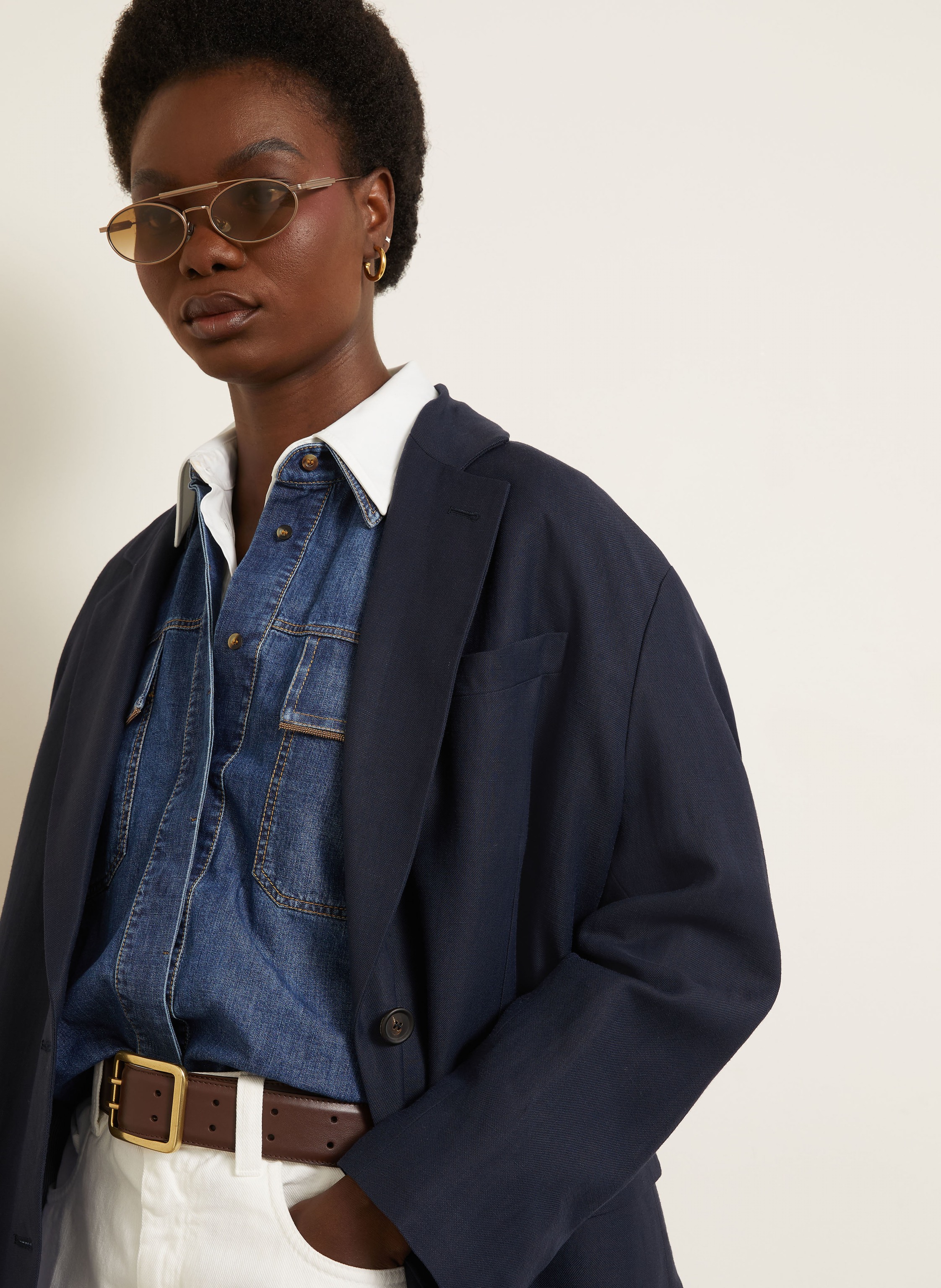 Thumbnail - Brunello Cucinelli Blazer blau