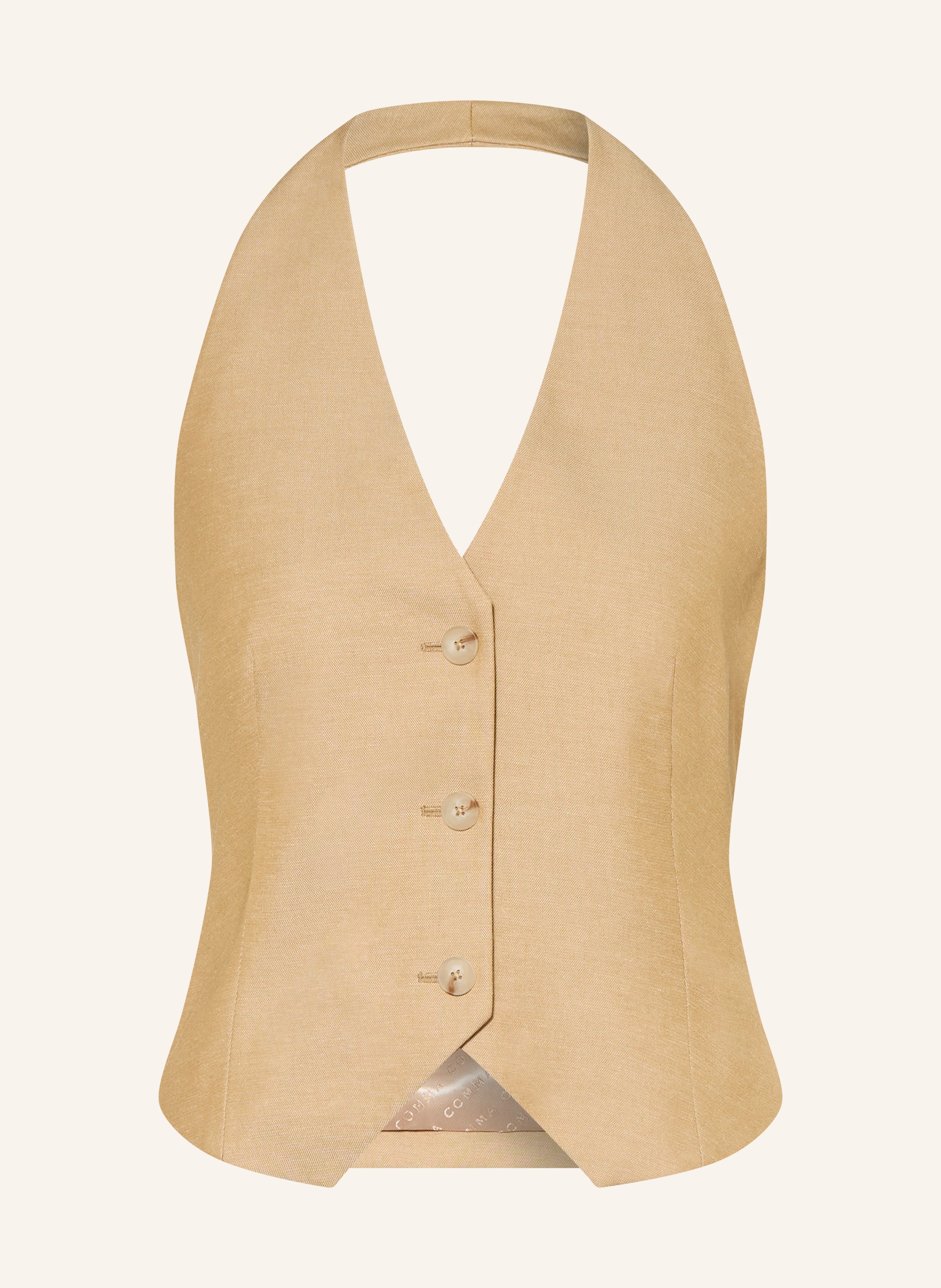 Comma Blazerweste beige