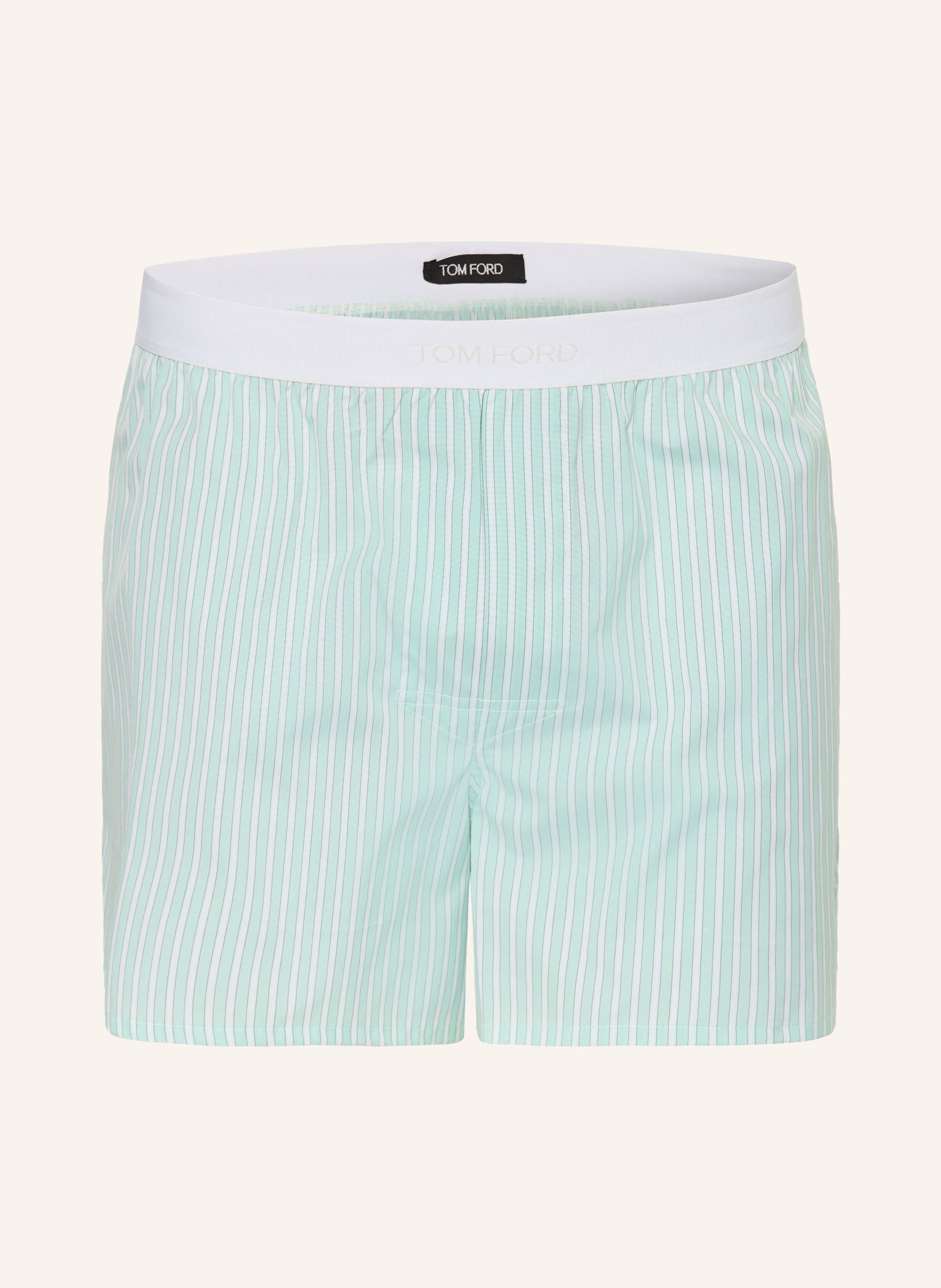 Tom Ford Tom Ford Web-Boxershorts gruen in MINT / WEISS