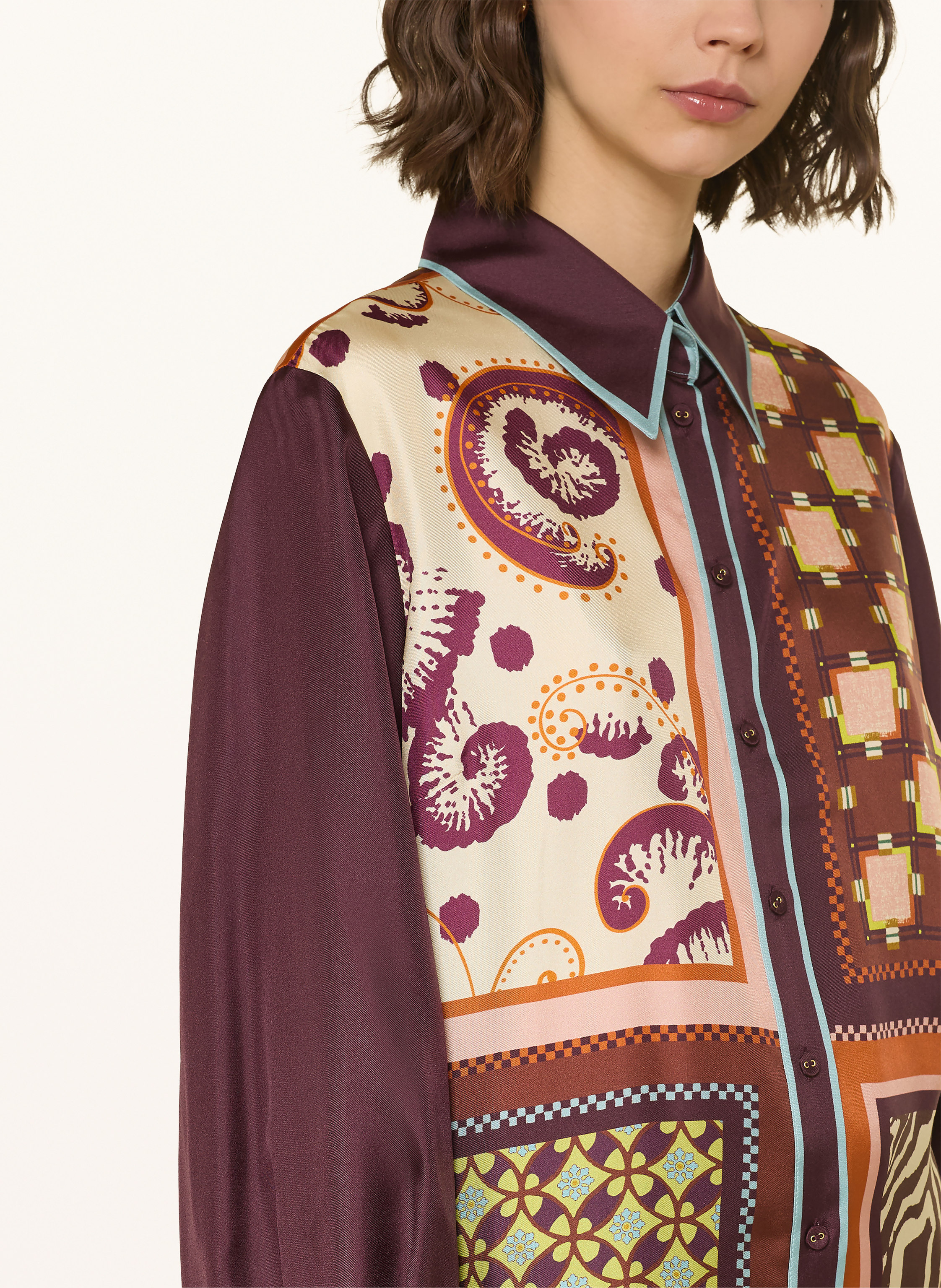 Thumbnail - Alémais Hemdbluse Wilson Aus Seide rot