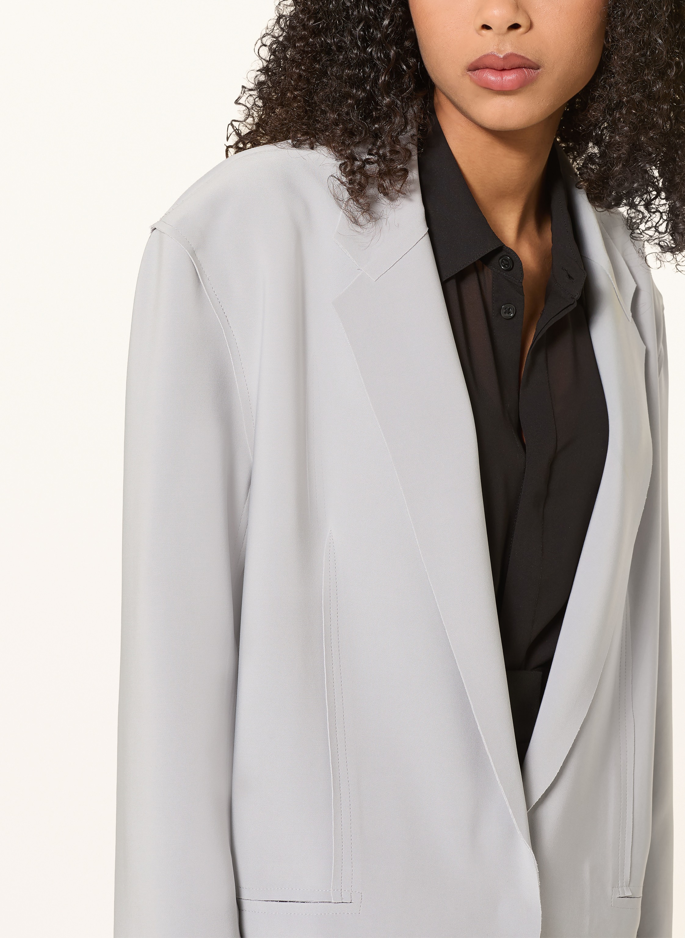 Thumbnail - Norma Kamali Oversized-Blazer grau