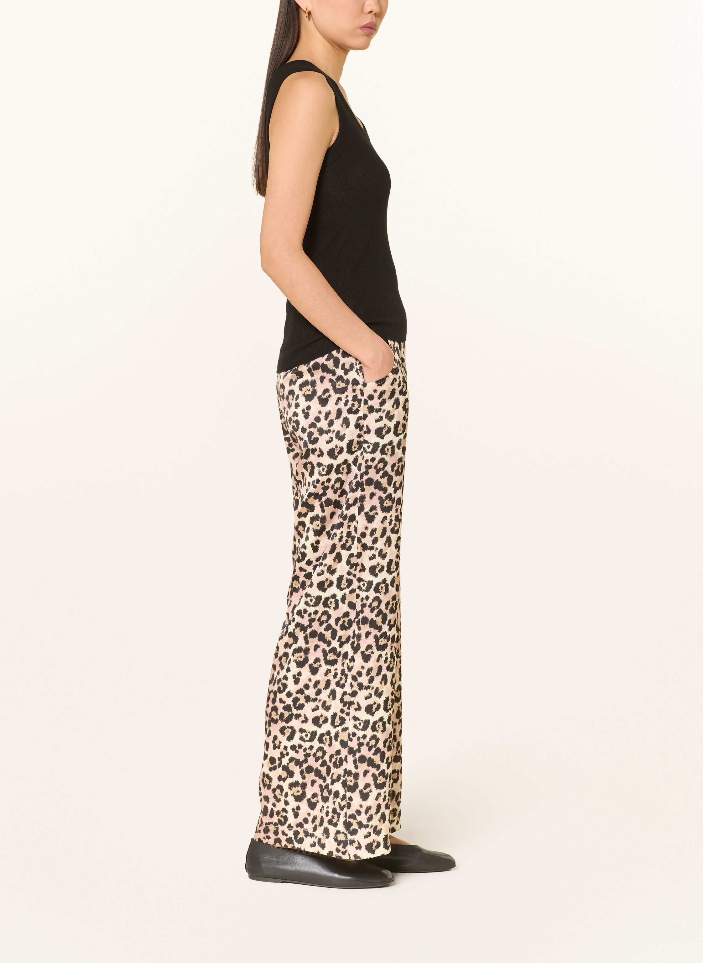 Thumbnail - Lilienfels Marlenehose Aus Satin braun