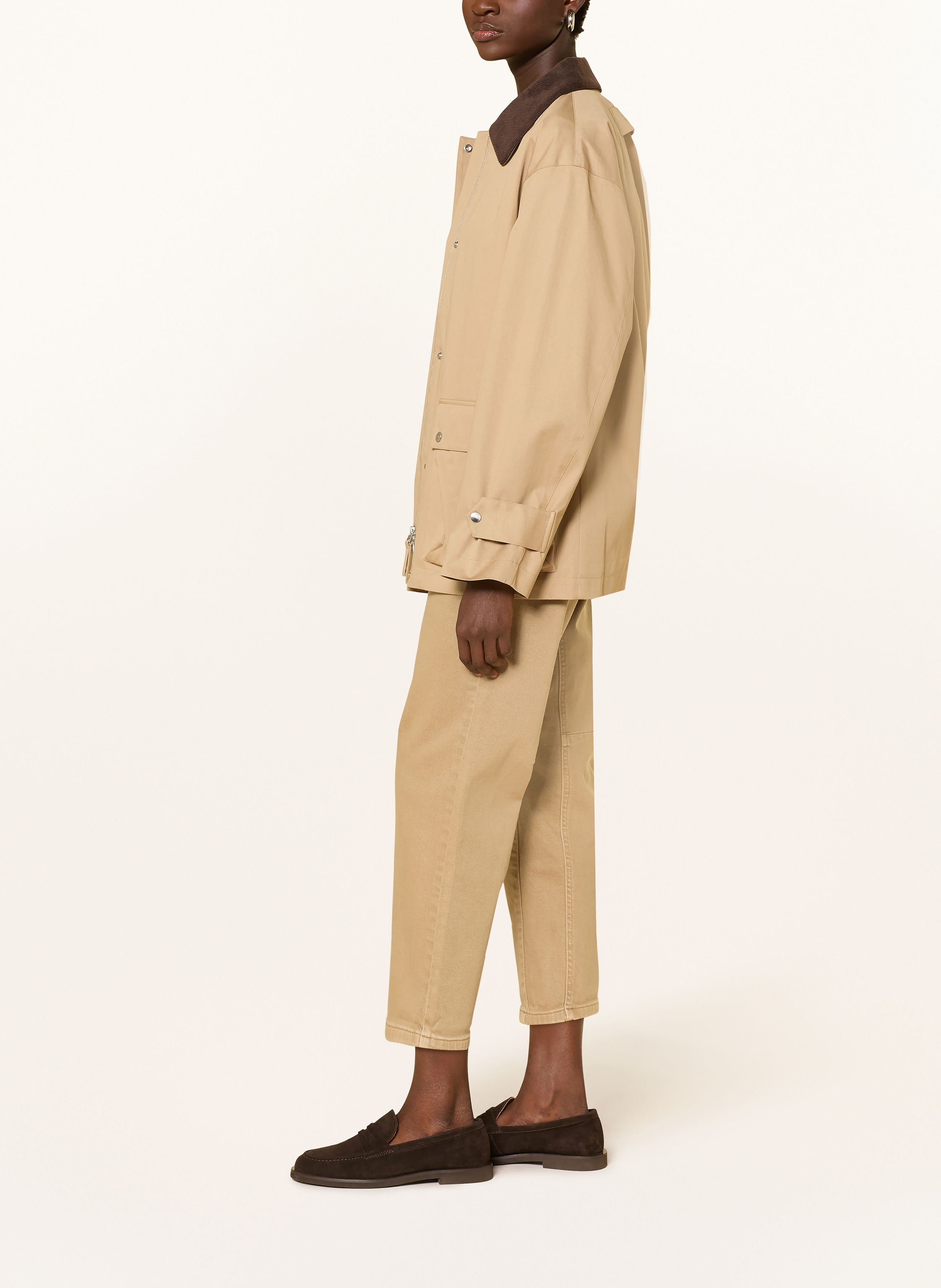 Thumbnail - Opus Pants Barrel Jeans Melly Relax beige