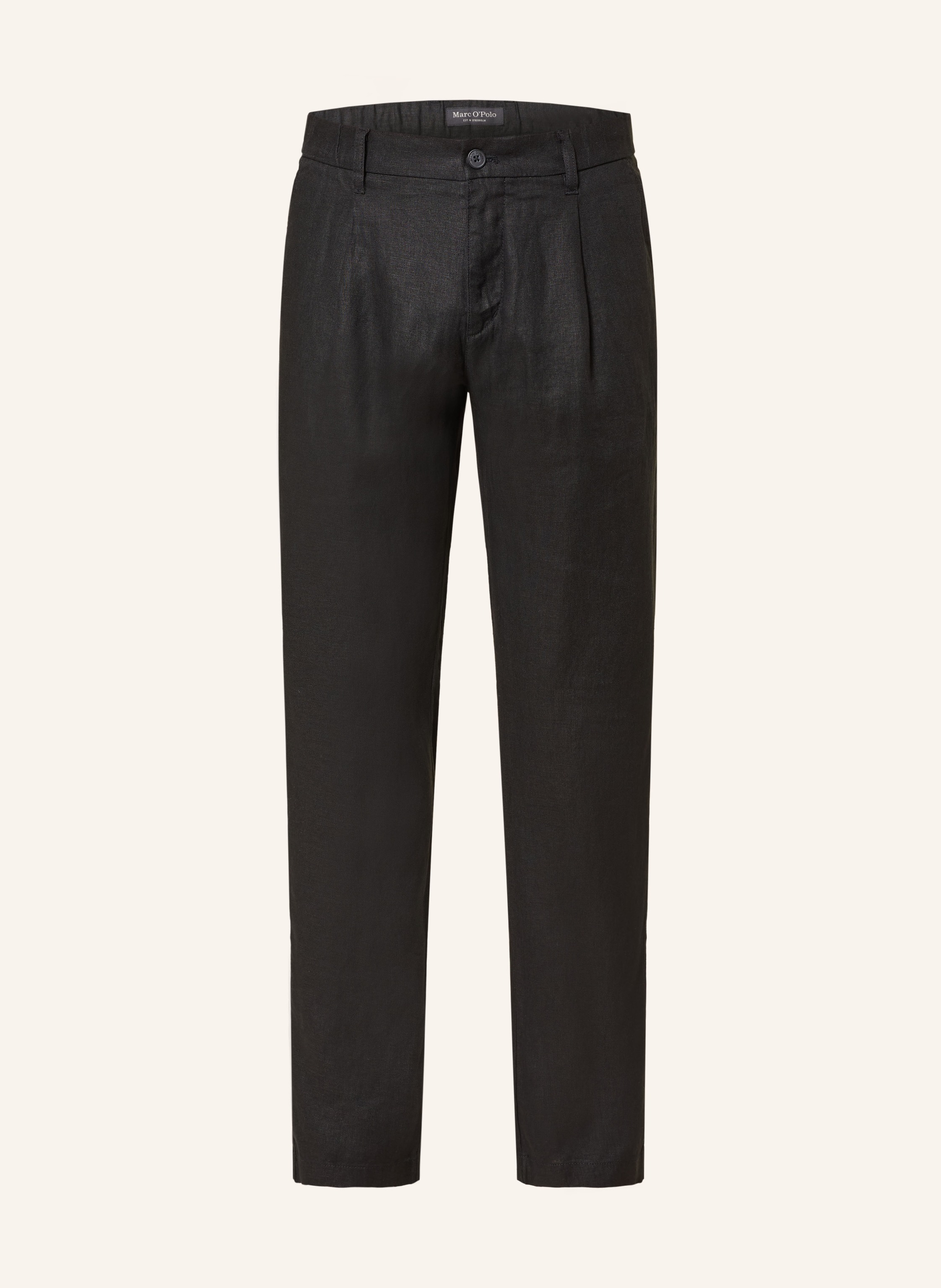 Marc O'polo Leinenchino Tapered Fit schwarz