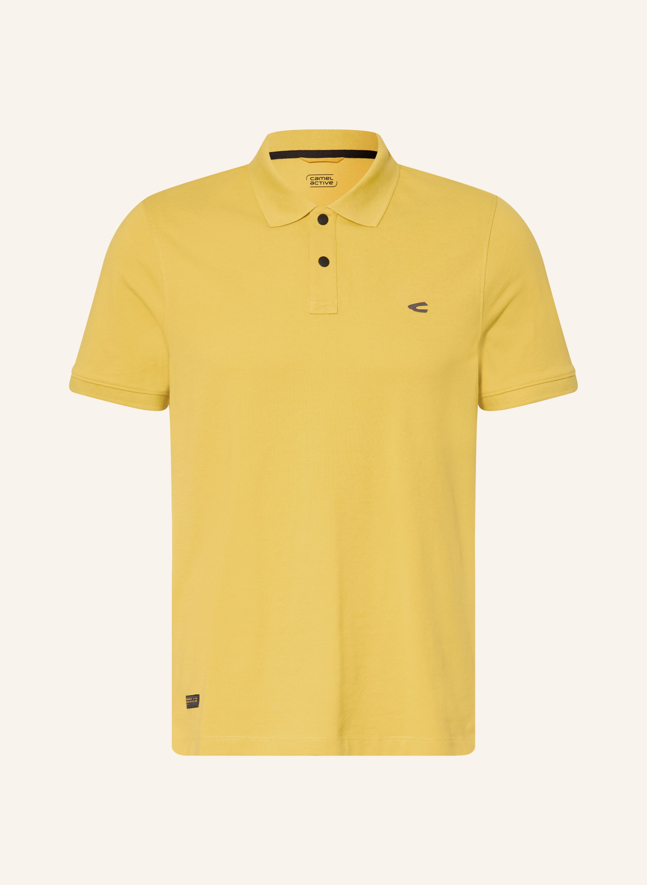 Camel Active Piqué-Poloshirt gelb
