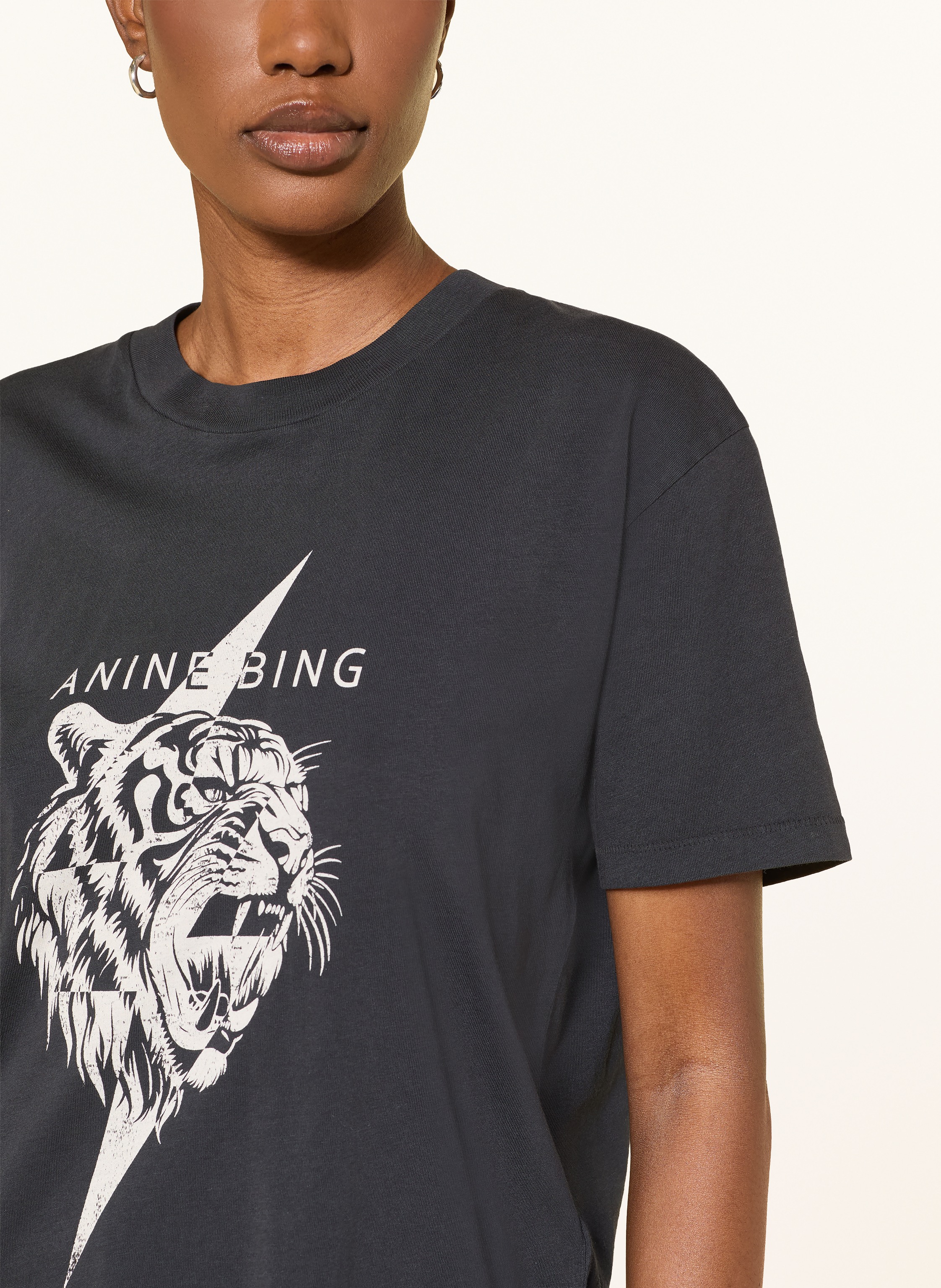 Thumbnail - Anine Bing T-Shirt Wagner Tee Tiger gelb