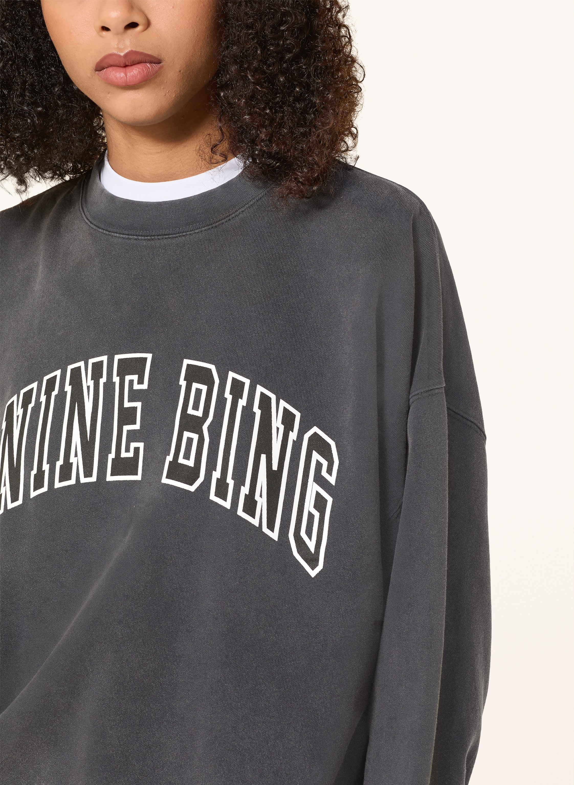 Thumbnail - Anine Bing Sweatshirt Miles schwarz