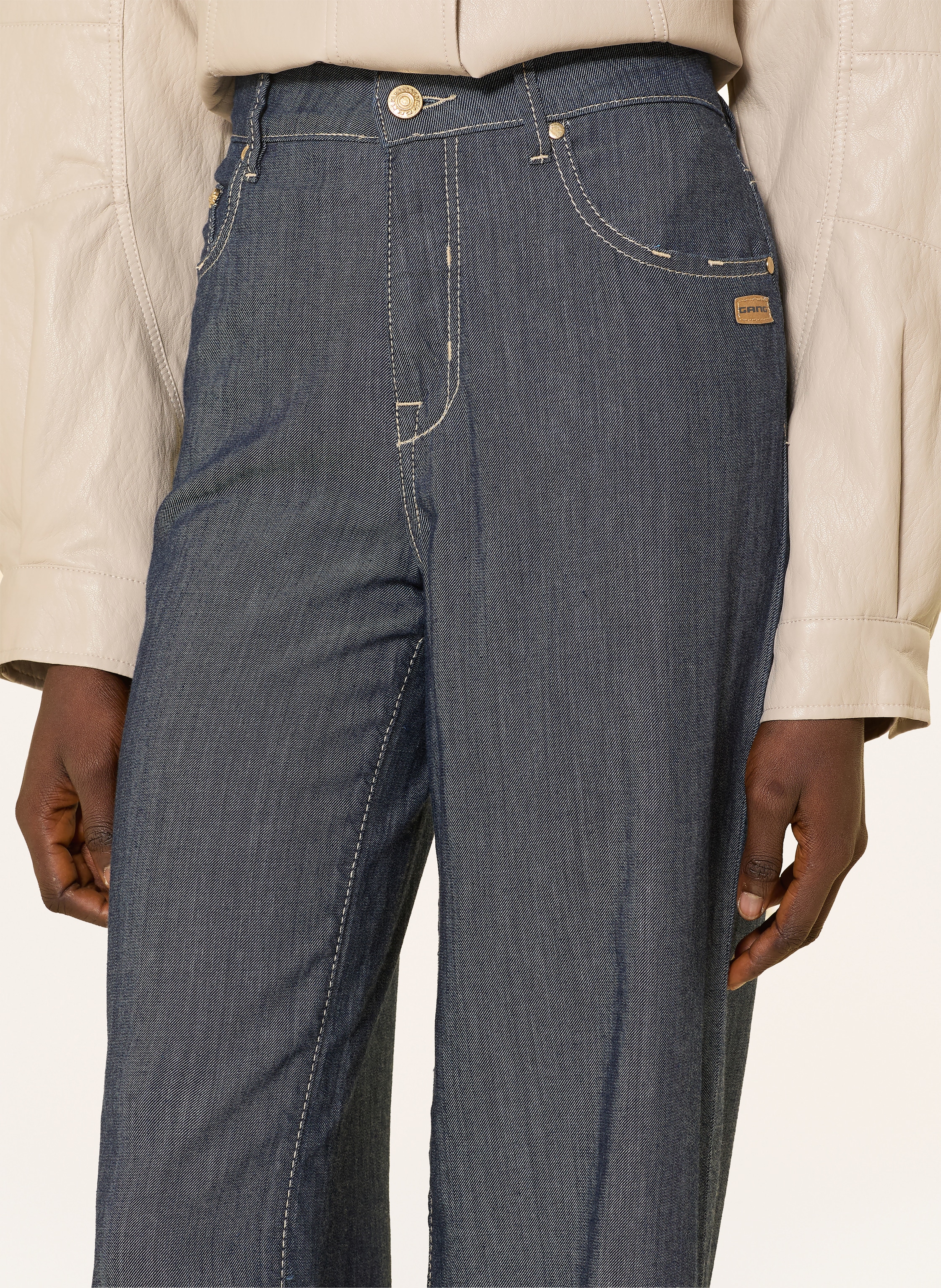 Thumbnail - Gang Wide Leg Jeans Carlotta blau