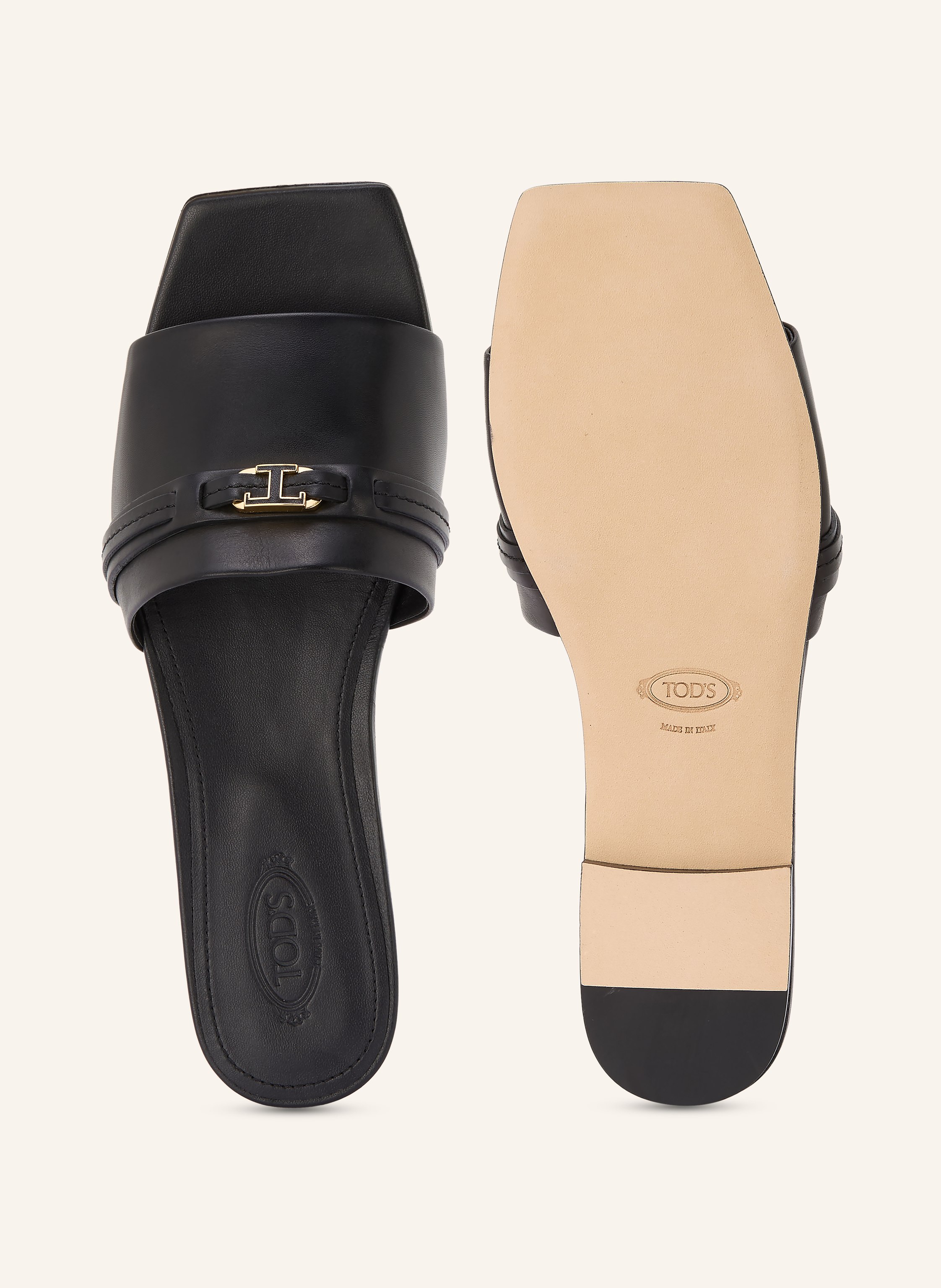 Thumbnail - Tod's Pantoletten schwarz