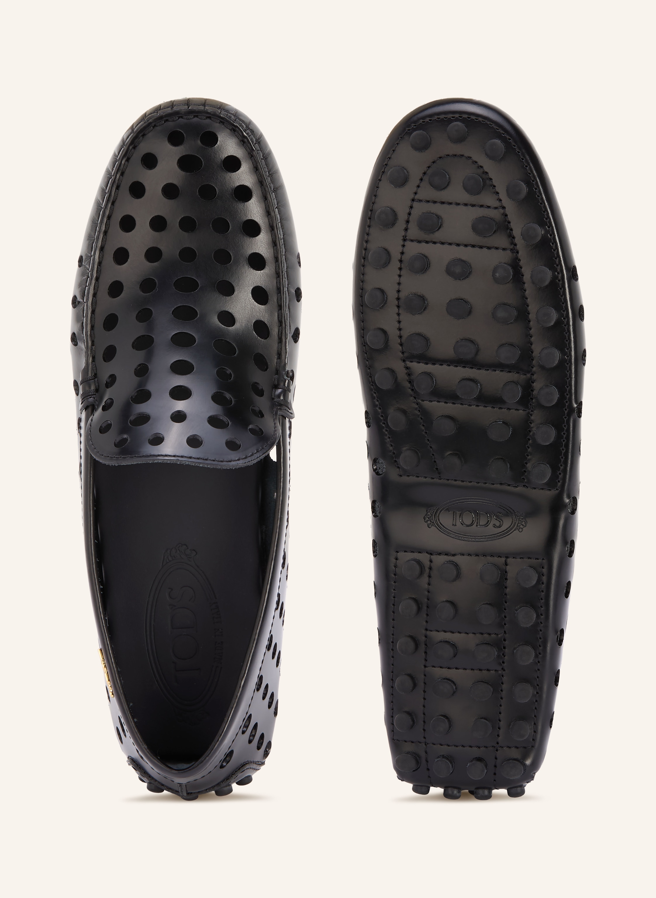 Thumbnail - Tod's Slipper Gommino schwarz