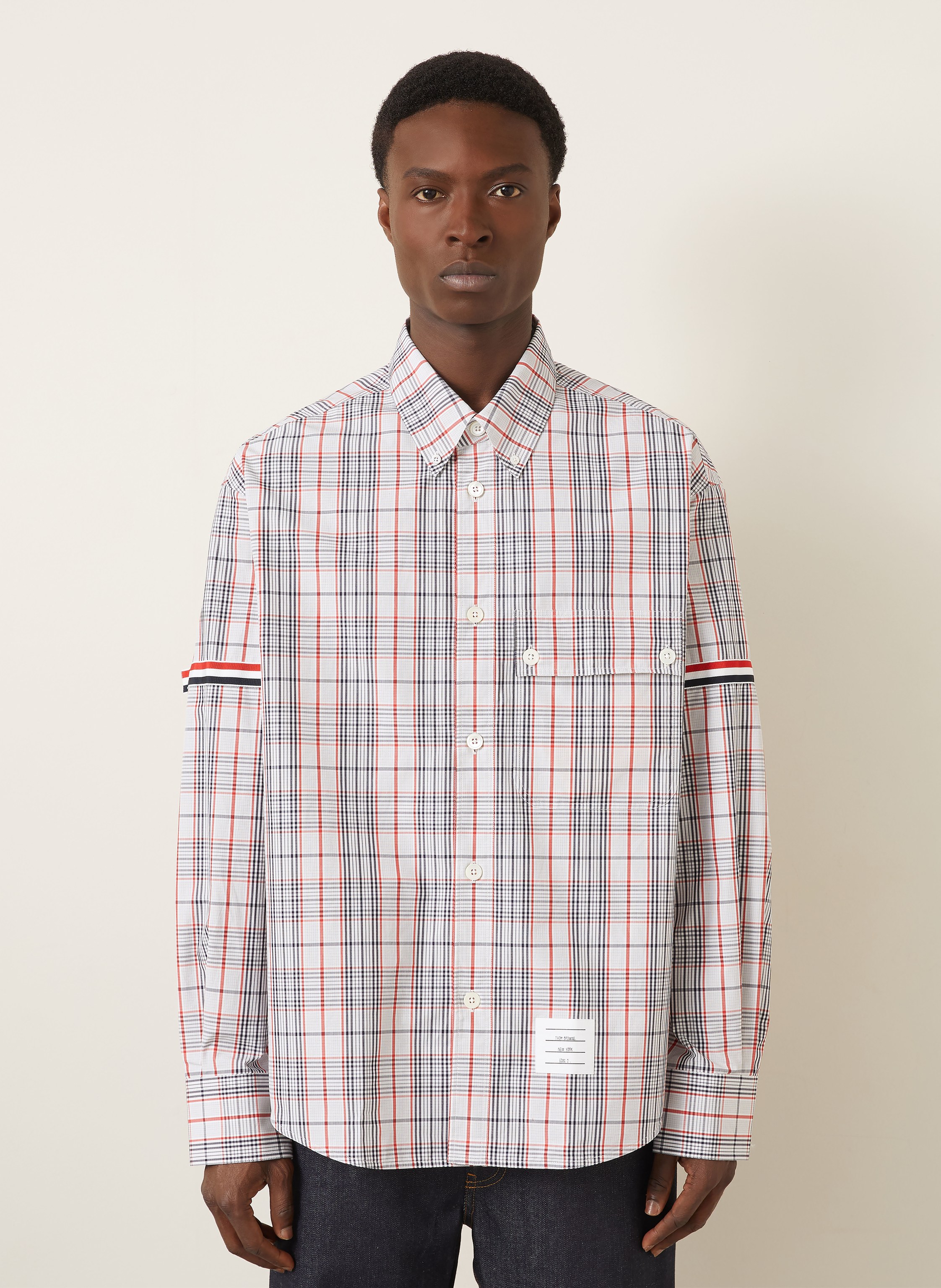 Thumbnail - Thom Browne. Hemd Comfort Fit rot