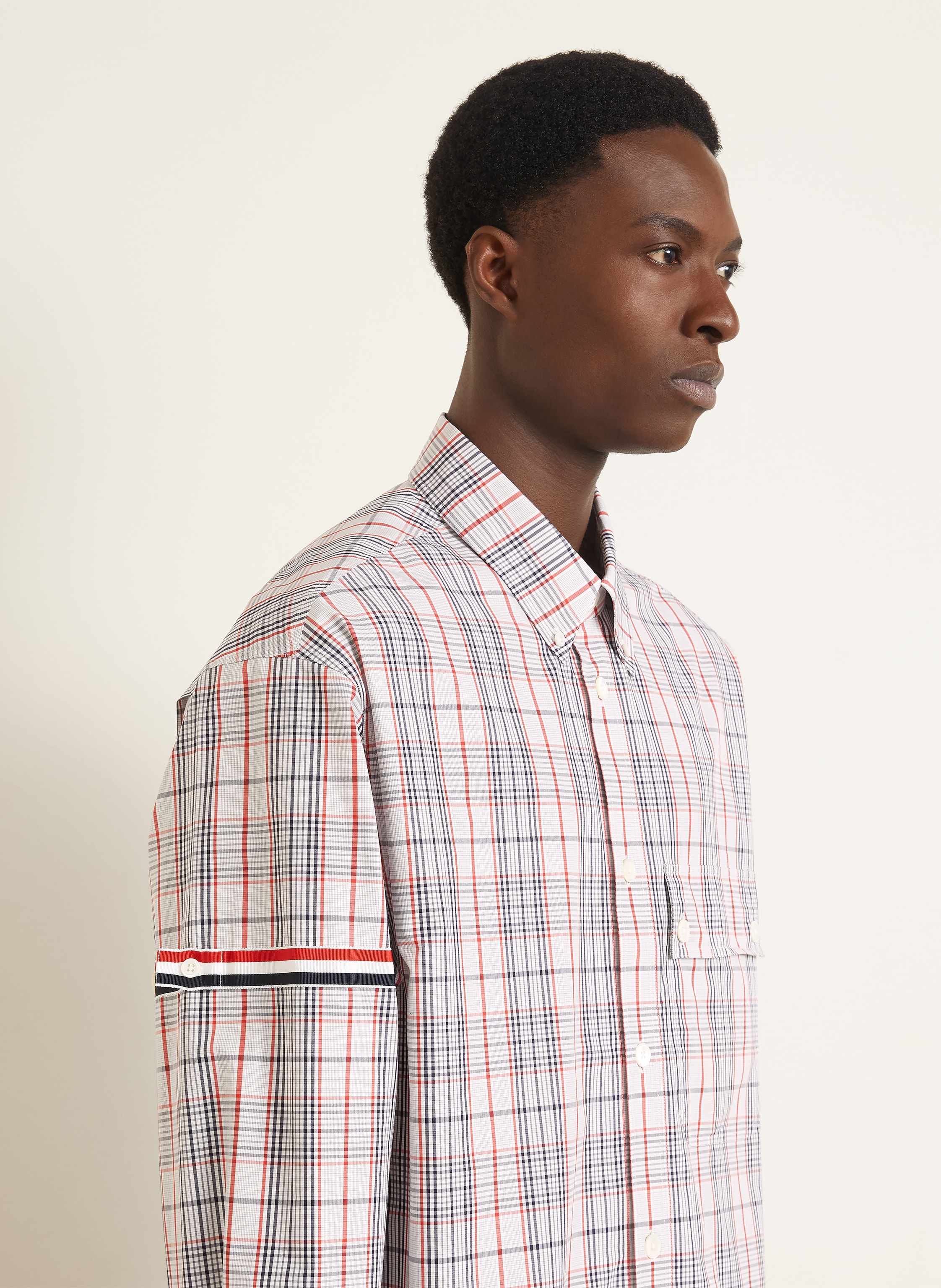 Thumbnail - Thom Browne. Hemd Comfort Fit rot