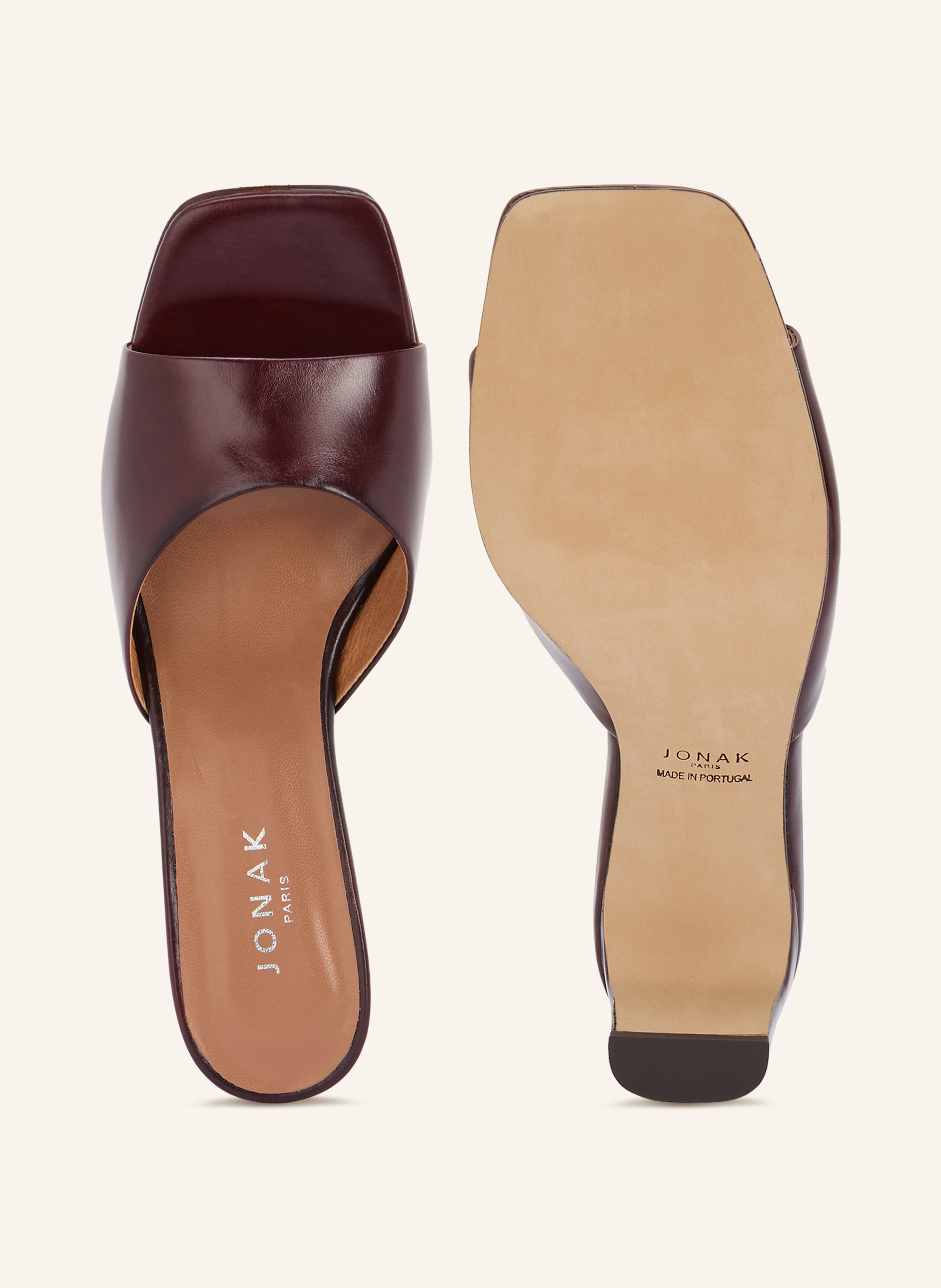 Thumbnail - Jonak Mules 264-Derive Cuir braun