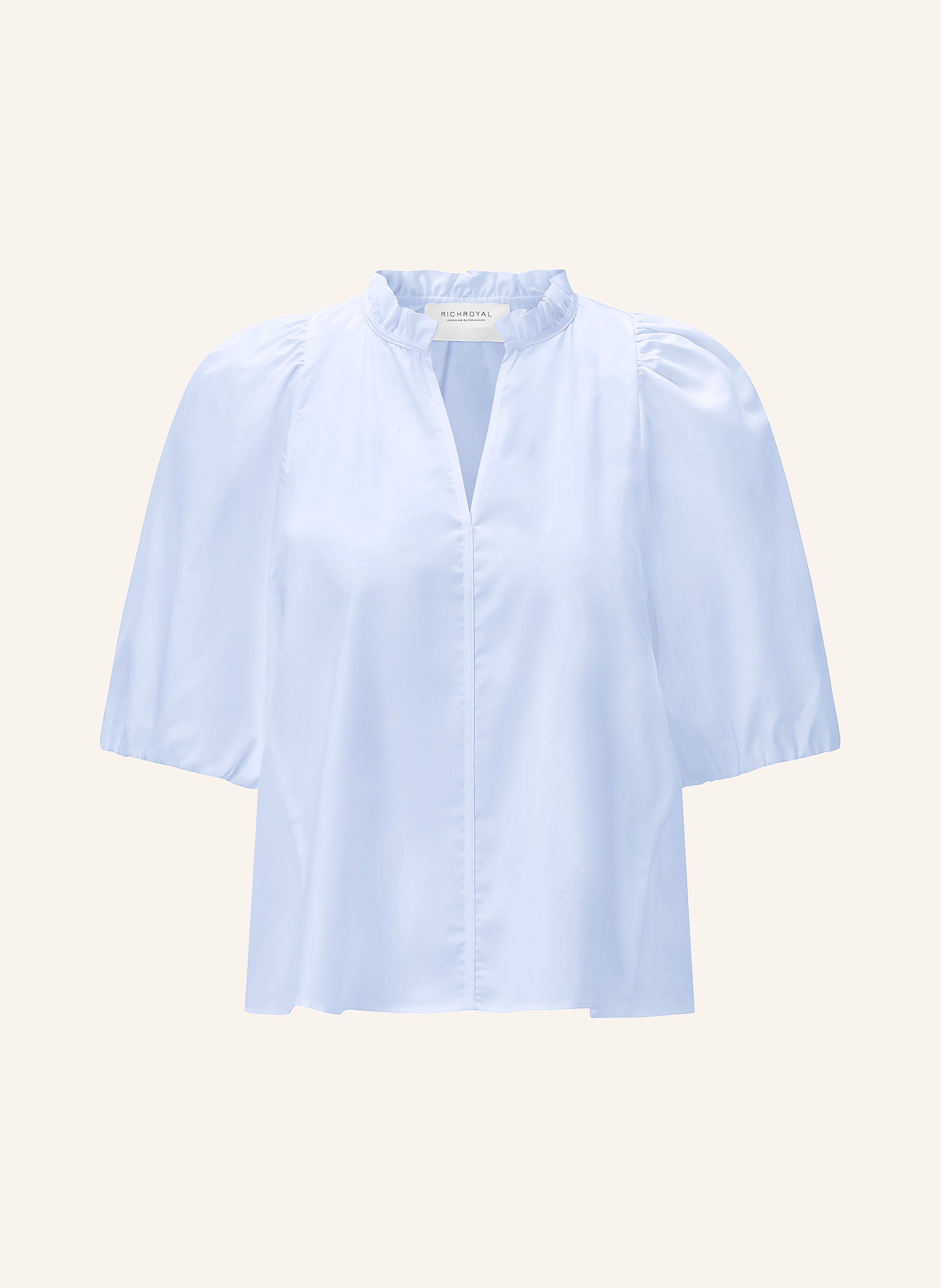Rich & Royal Blusenshirt Mit Rüschen blau