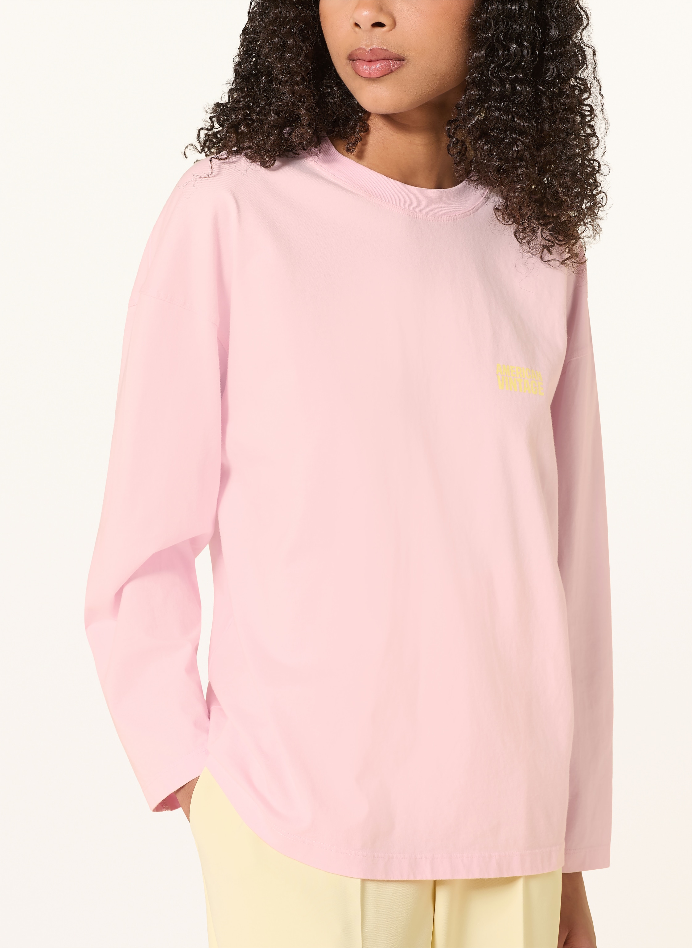 Thumbnail - American Vintage Longsleeve Gixy pink
