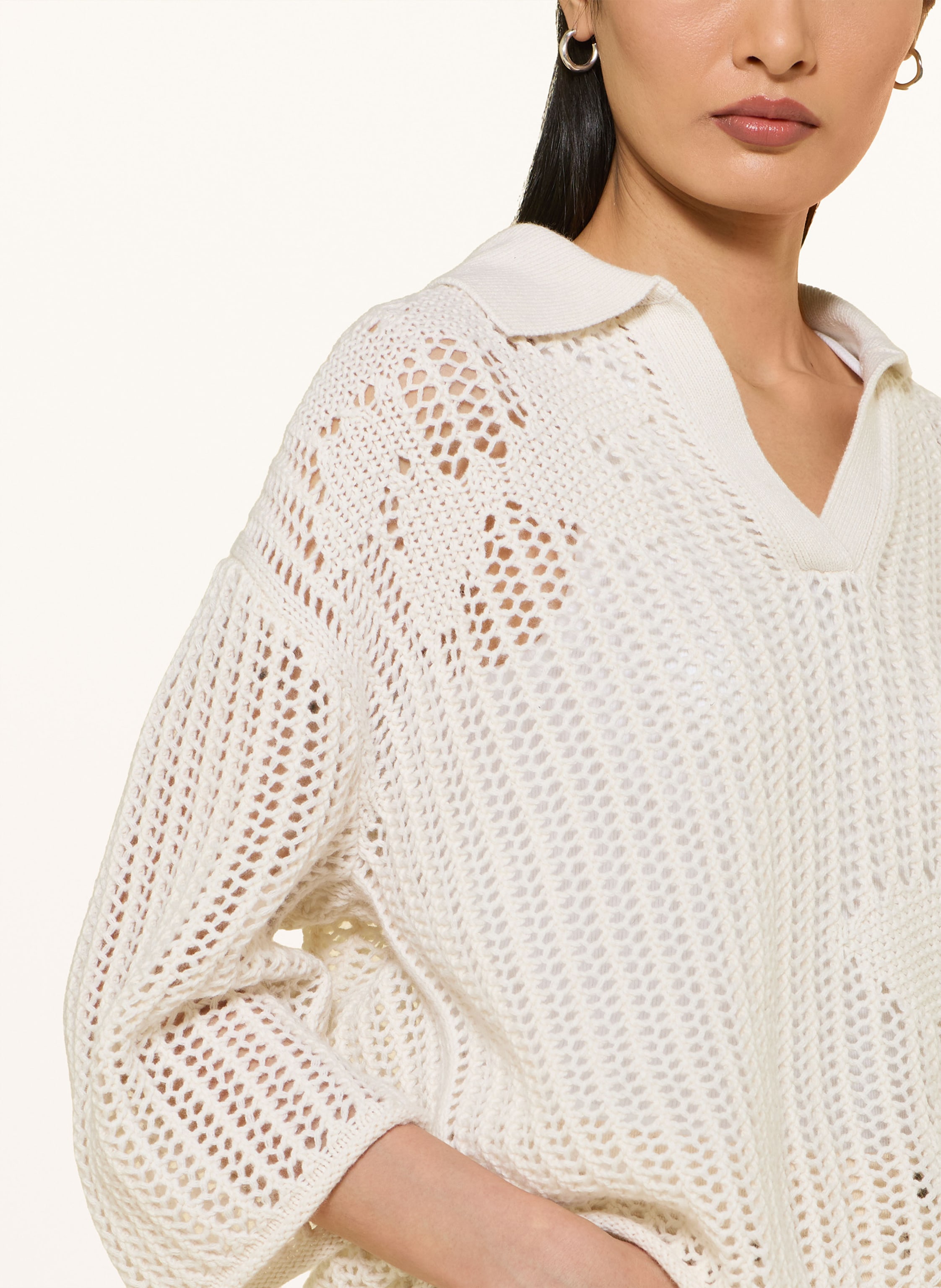 Thumbnail - Ftc Cashmere Pullover Mit Cashmere Und 3/4-Arm weiss