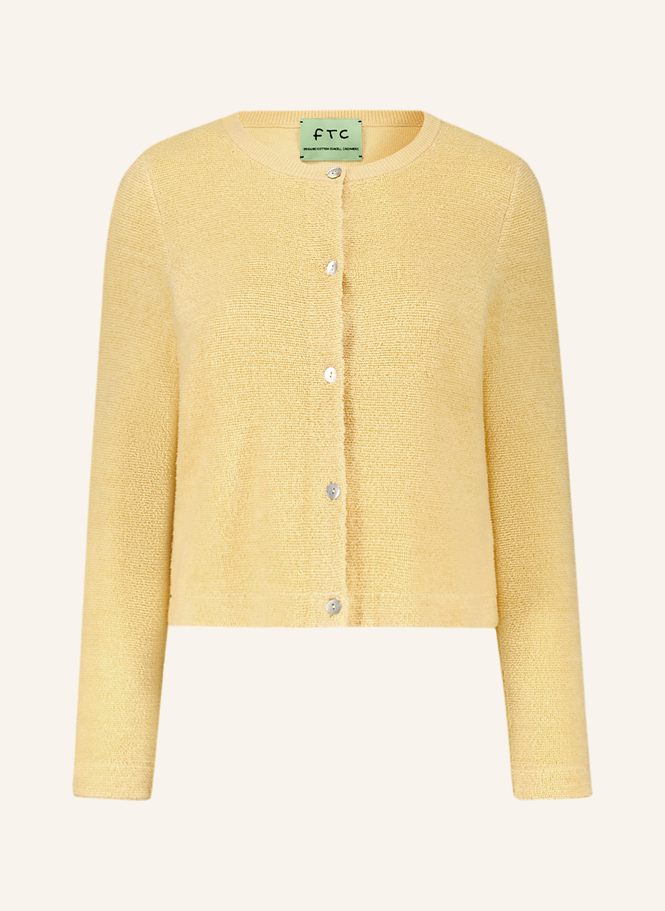 Ftc Cashmere Strickjacke gelb