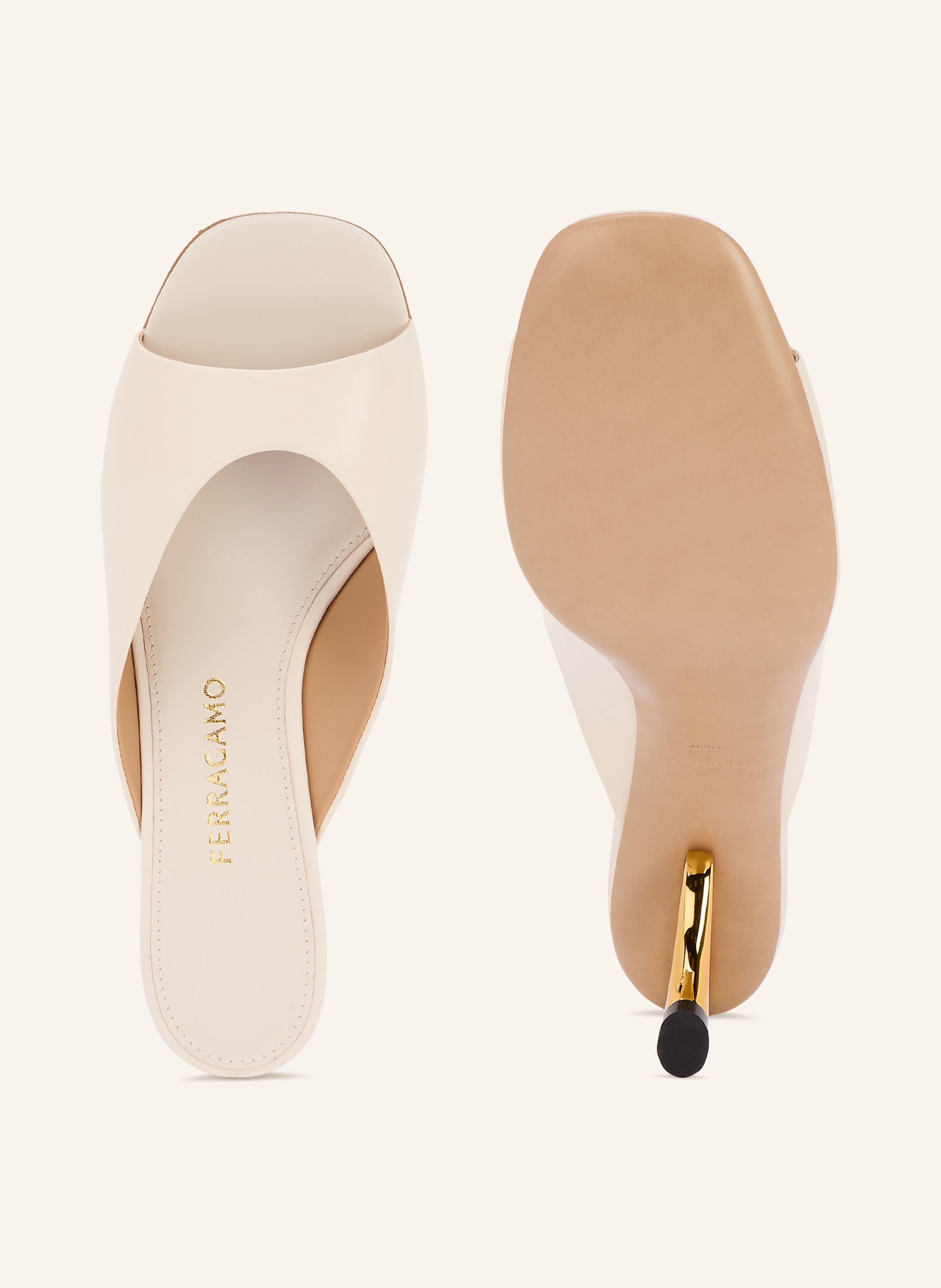 Thumbnail - Ferragamo Mules Igea weiss