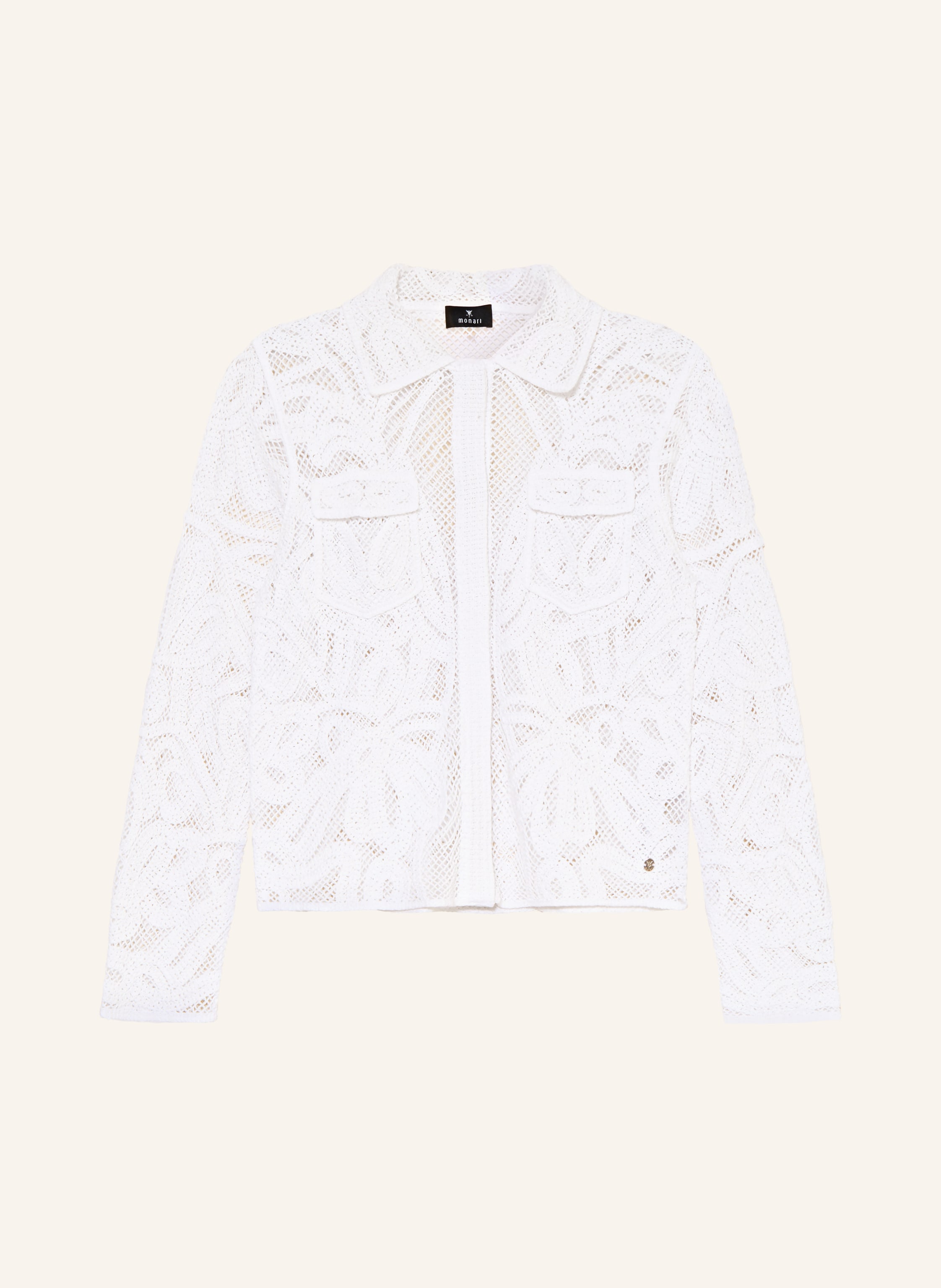 Monari Häkeljacke weiss