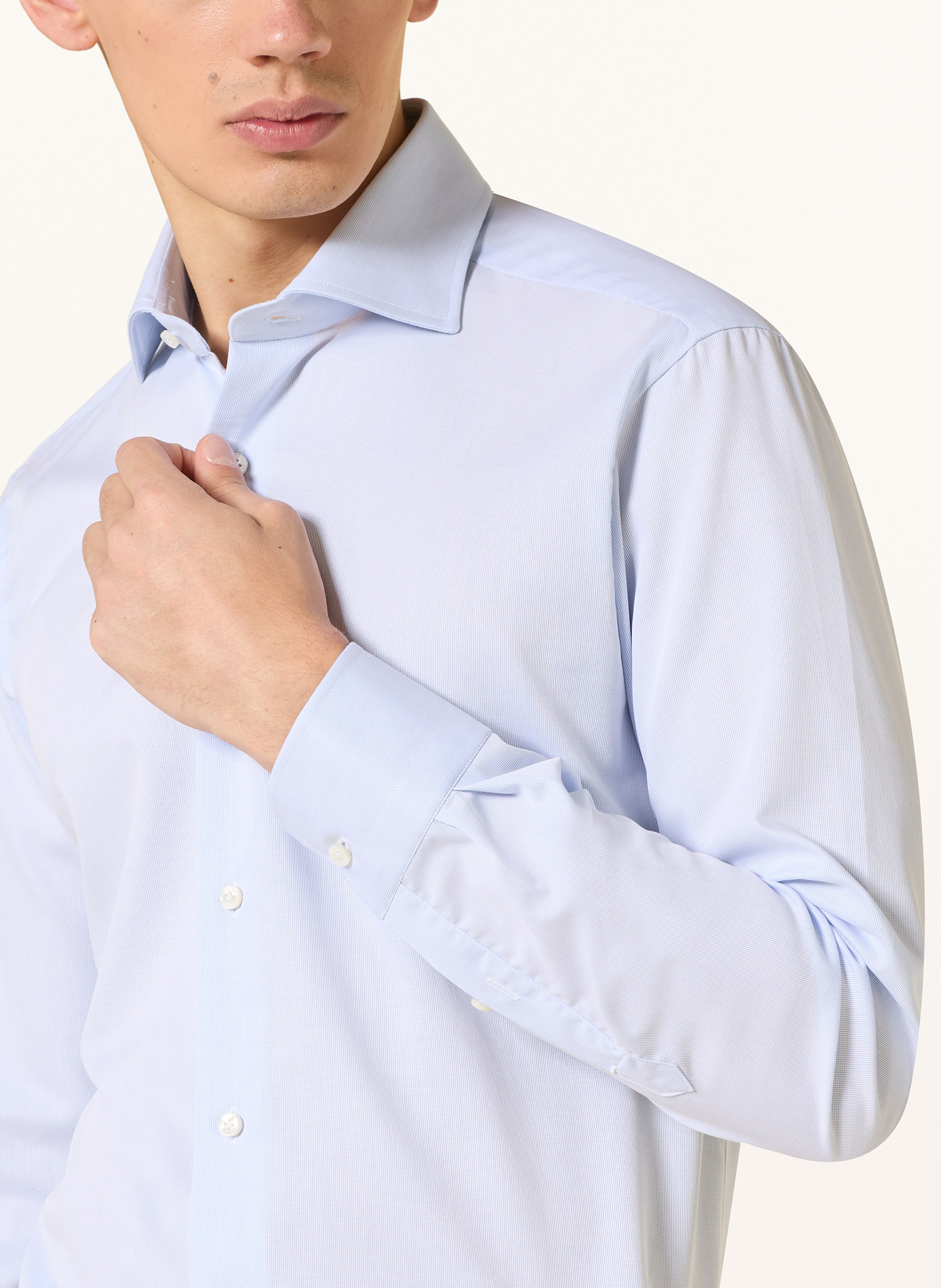 Thumbnail - Barba Napoli Hemd Comfort Fit blau