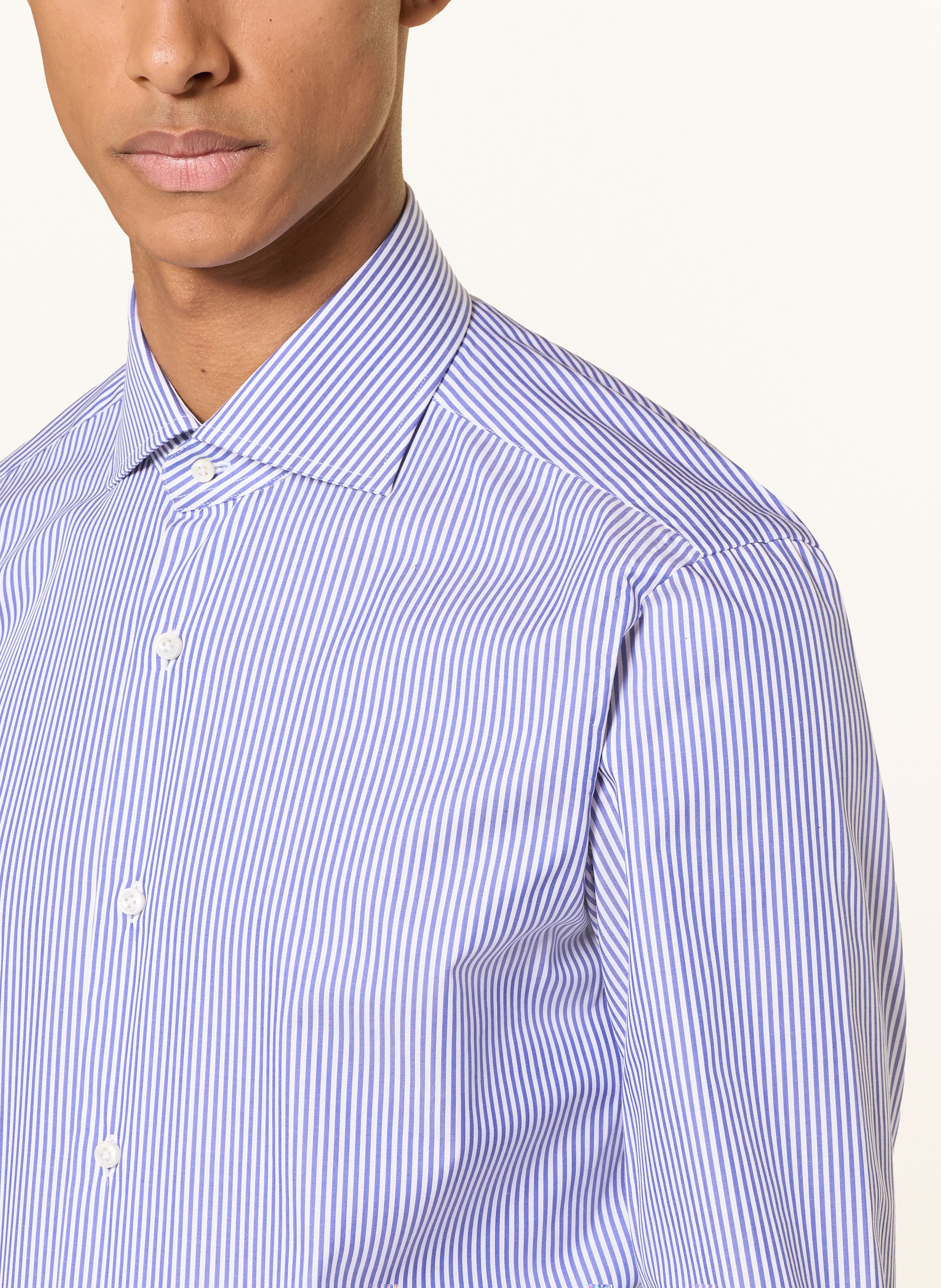 Thumbnail - Barba Napoli Hemd Slim Fit blau