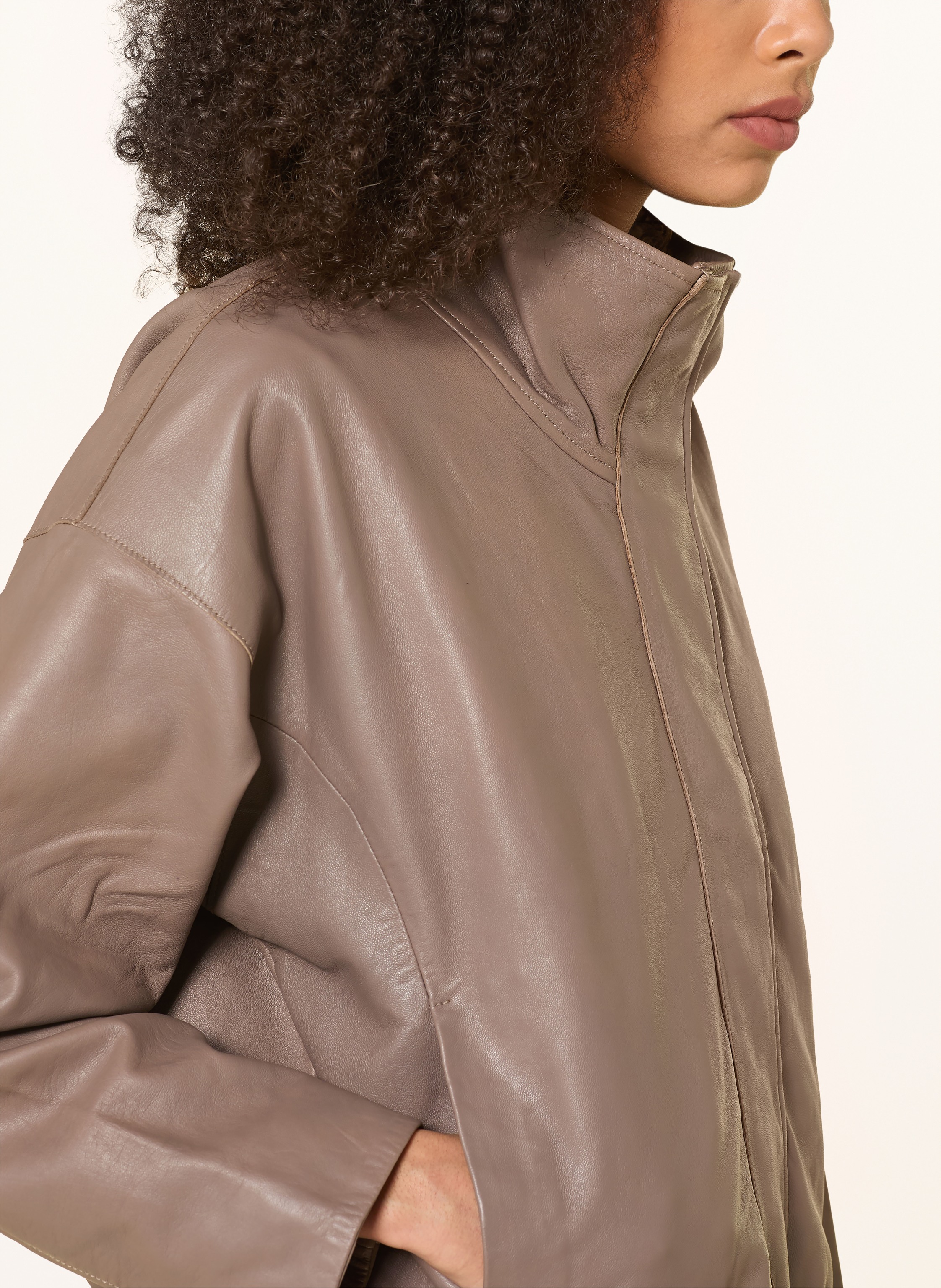 Thumbnail - Allsaints Lederjacke Ryder braun