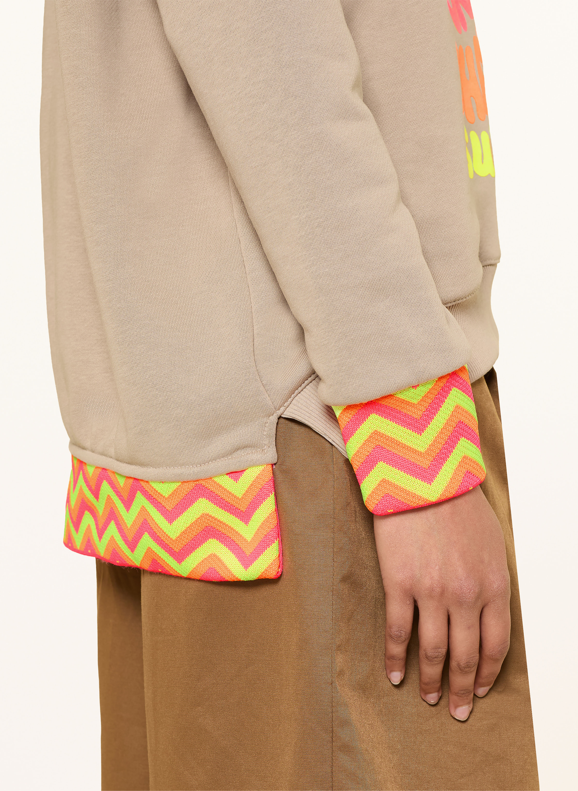 Thumbnail - Miss Goodlife Oversized-Sweatshirt beige