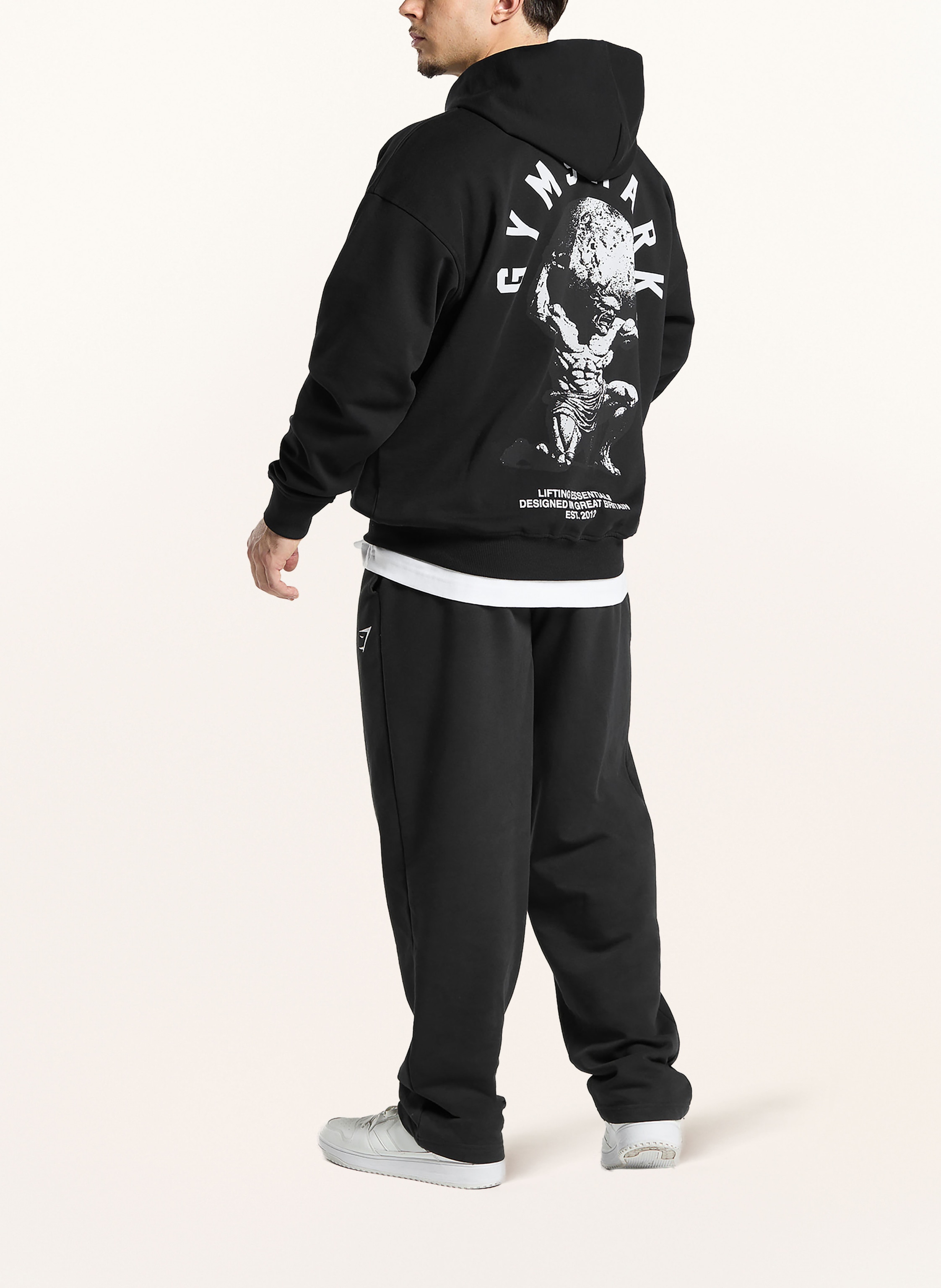 Thumbnail - Gymshark Oversized-Sweatjacke Gfx Atlas schwarz