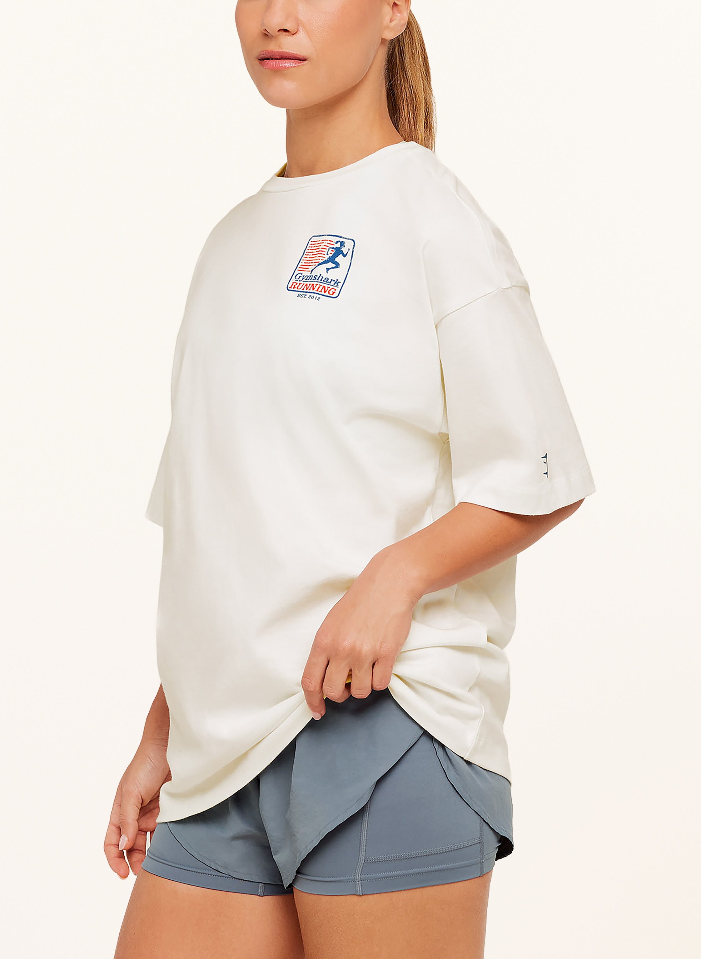 Thumbnail - Gymshark T-Shirt Gfx Run Club weiss