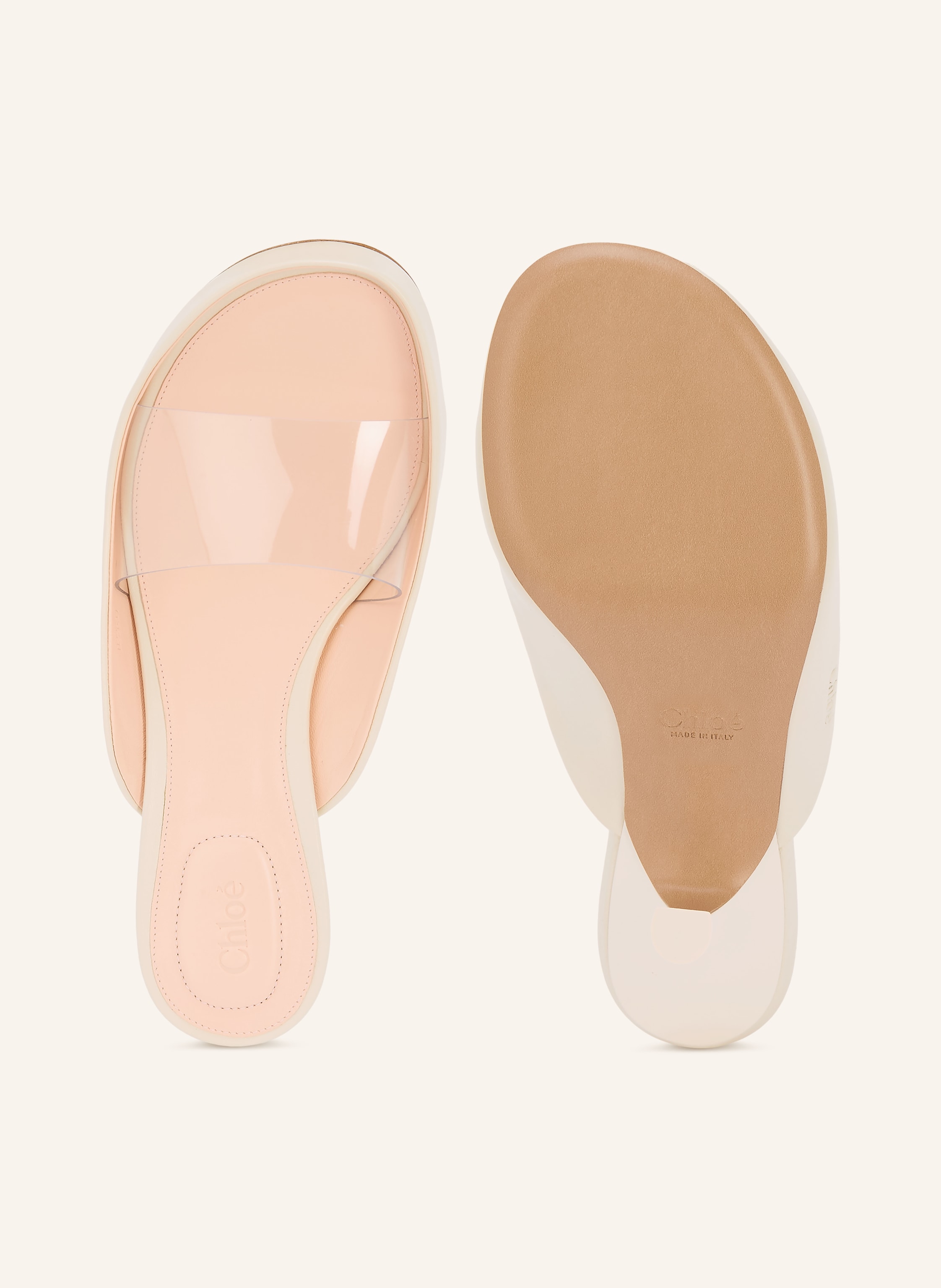Thumbnail - Chloé Mules Junie weiss