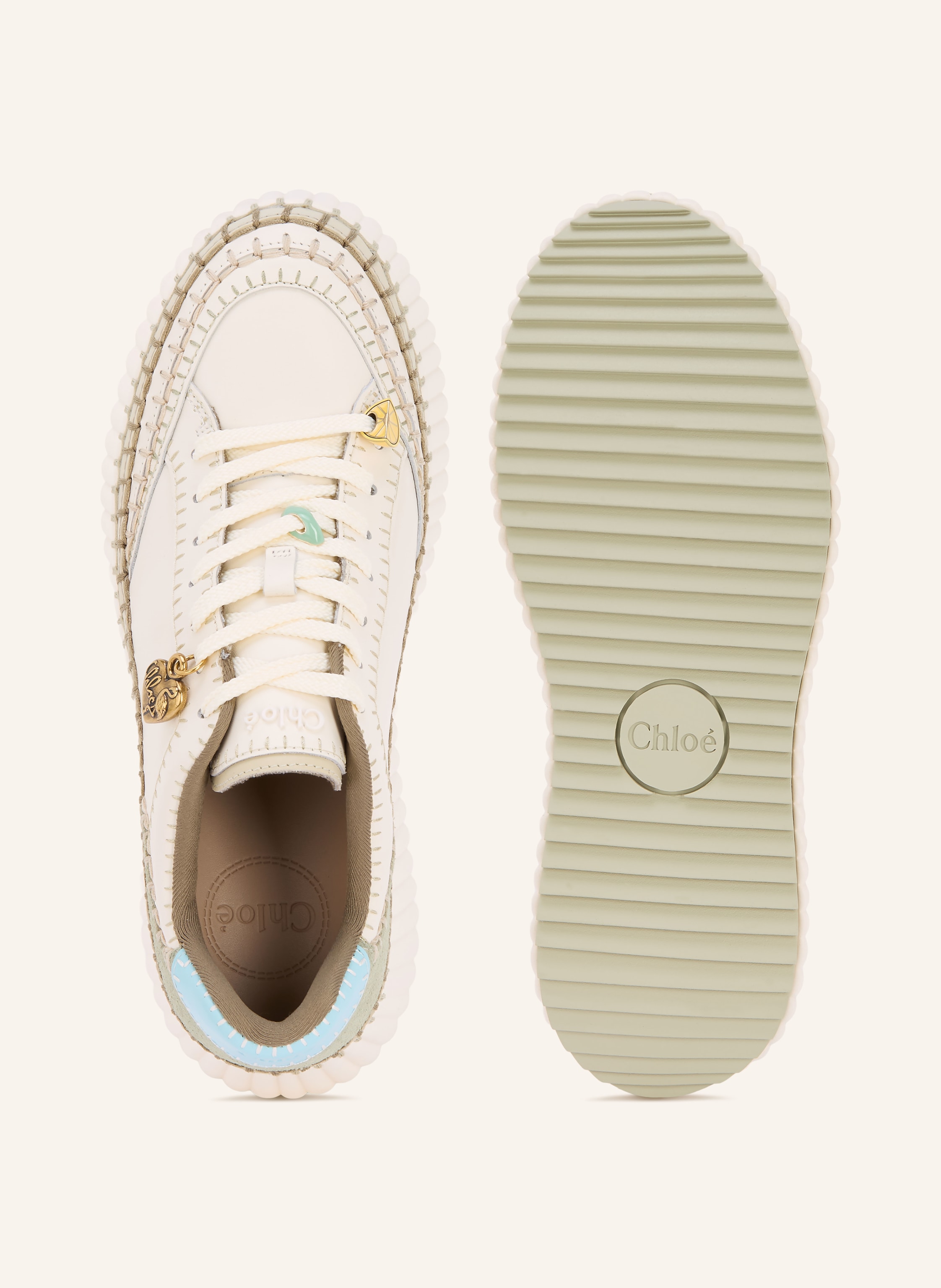 Thumbnail - Chloé Sneaker Nama gruen