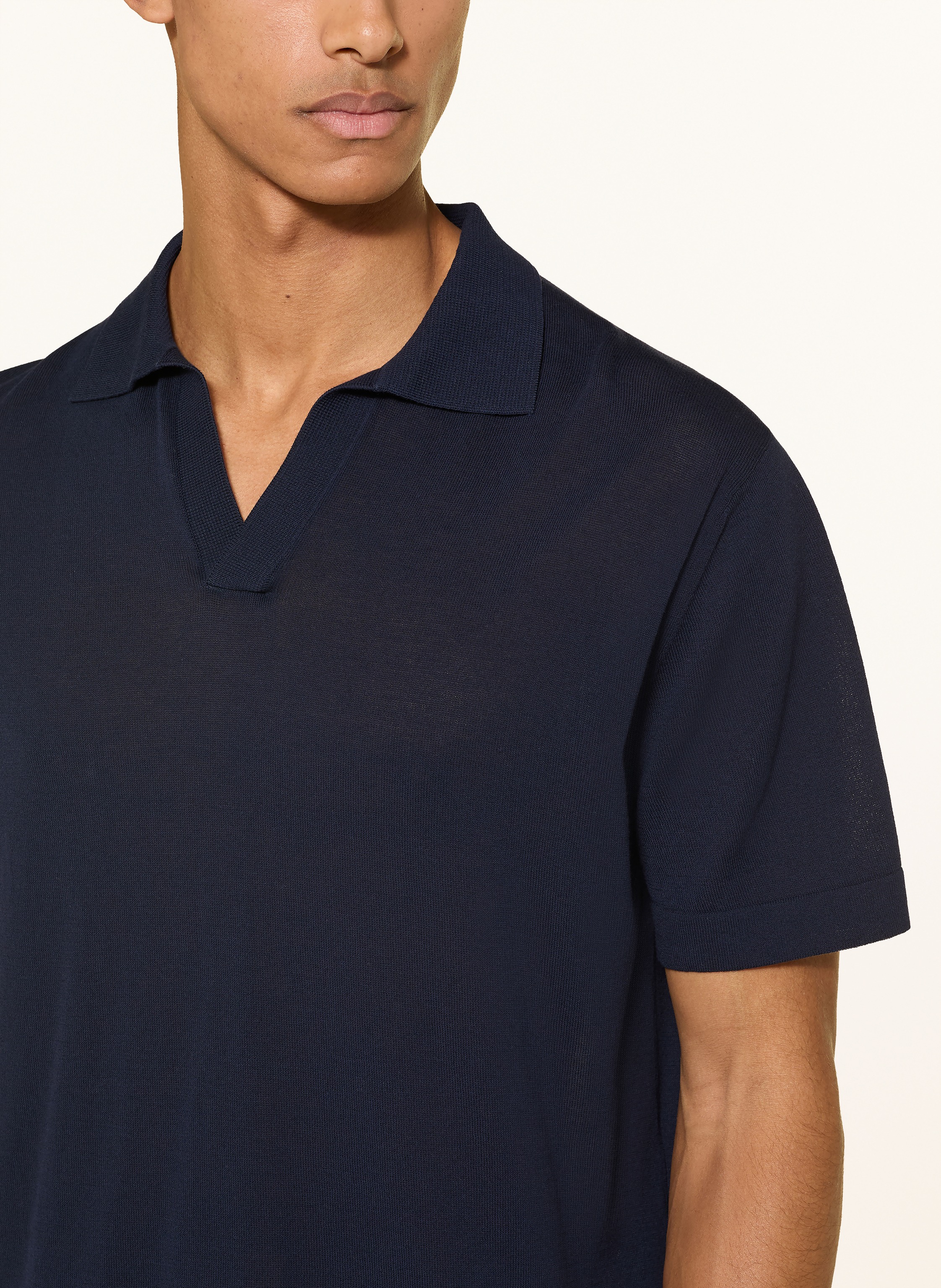 Thumbnail - Cruna Strick-Poloshirt blau