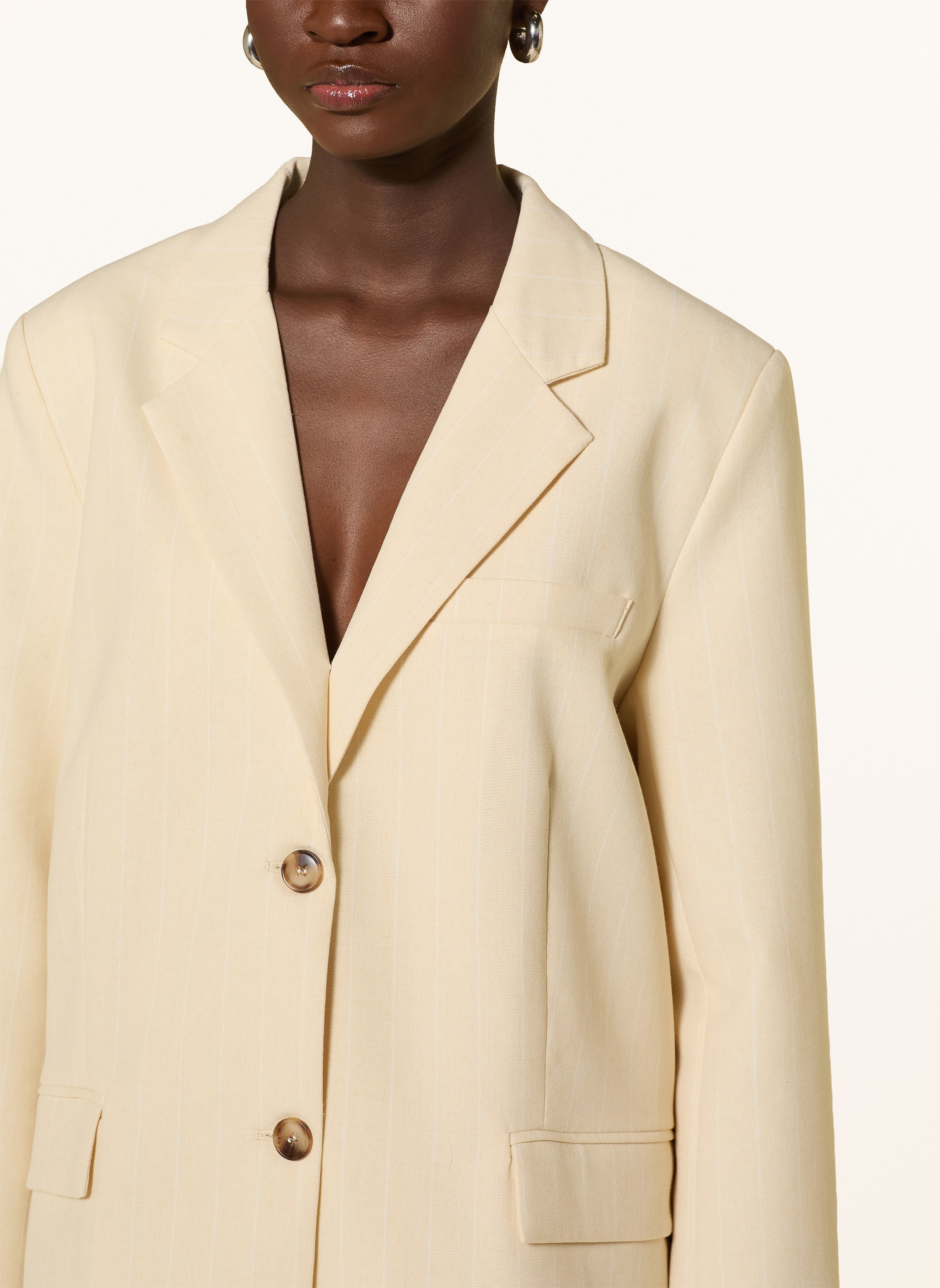 Thumbnail - Grace & Mila Blazer Velvet beige