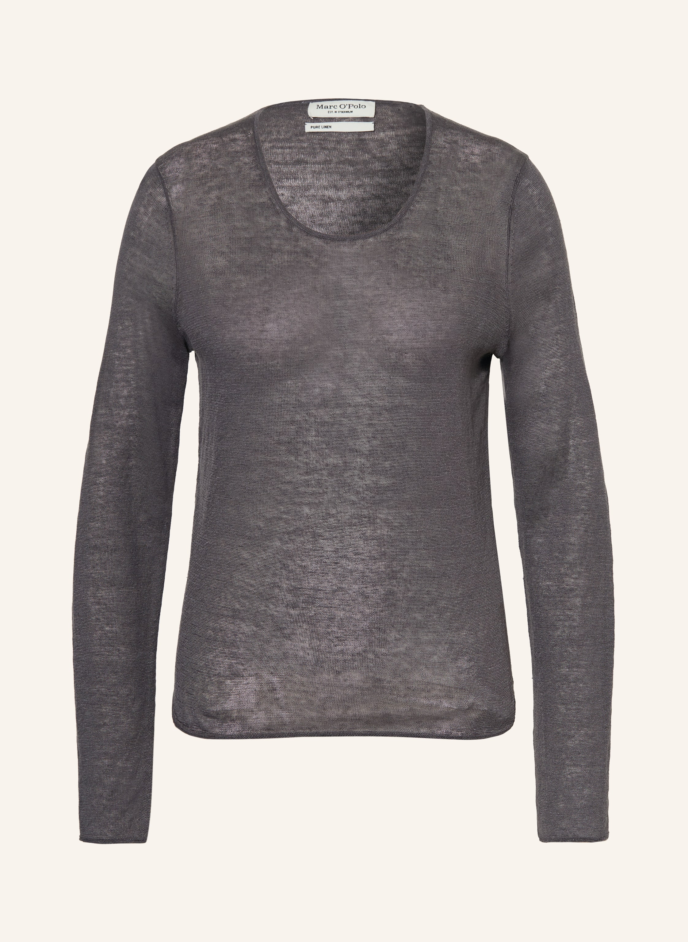 Marc O'polo Leinenpullover grau