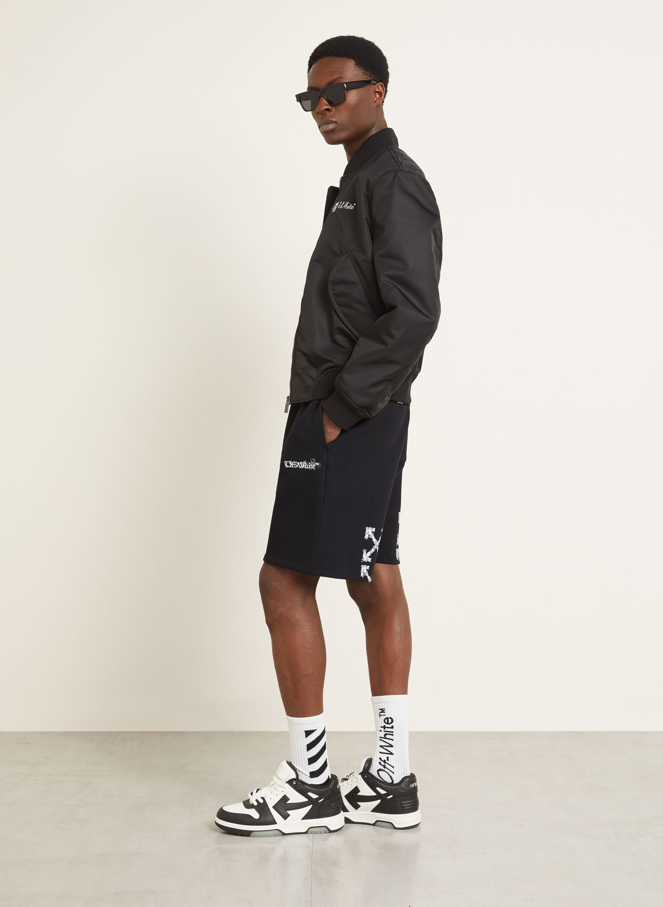 Thumbnail - Off-White Sweatshorts Heraldic Arrow Skate schwarz