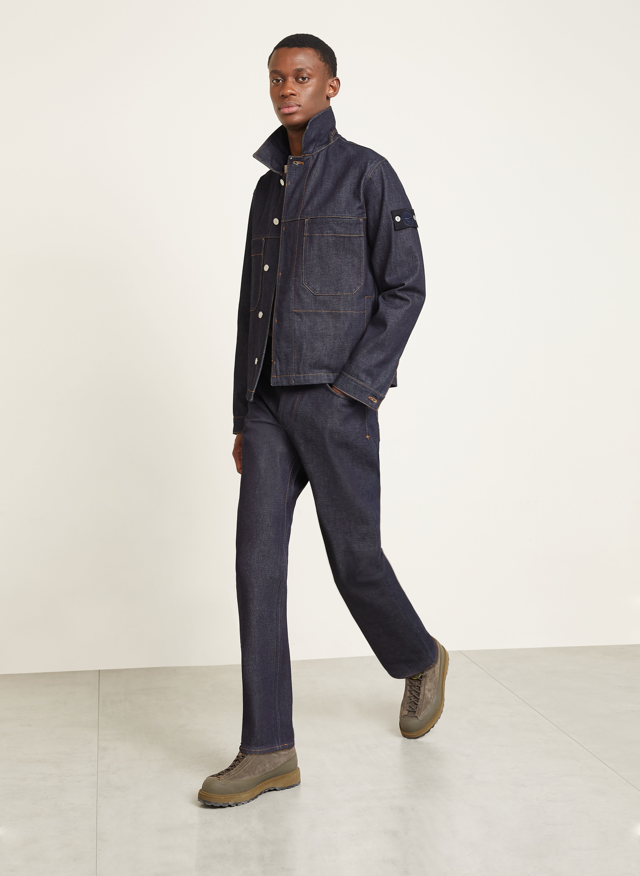 Thumbnail - Stone Island Jeans Straight Fit blau