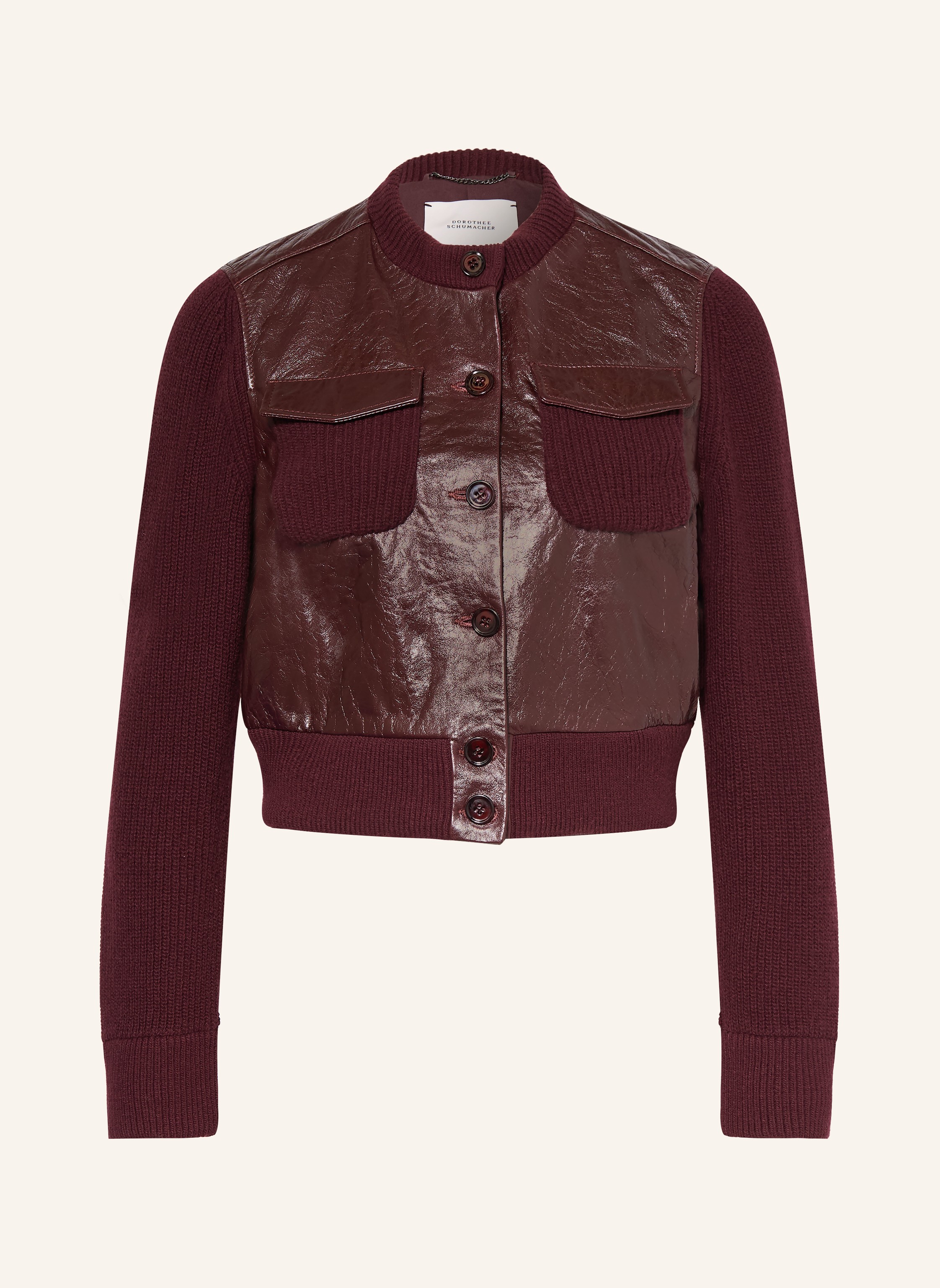 Dorothee Schumacher Jacke It S A Match Im Materialmix rot