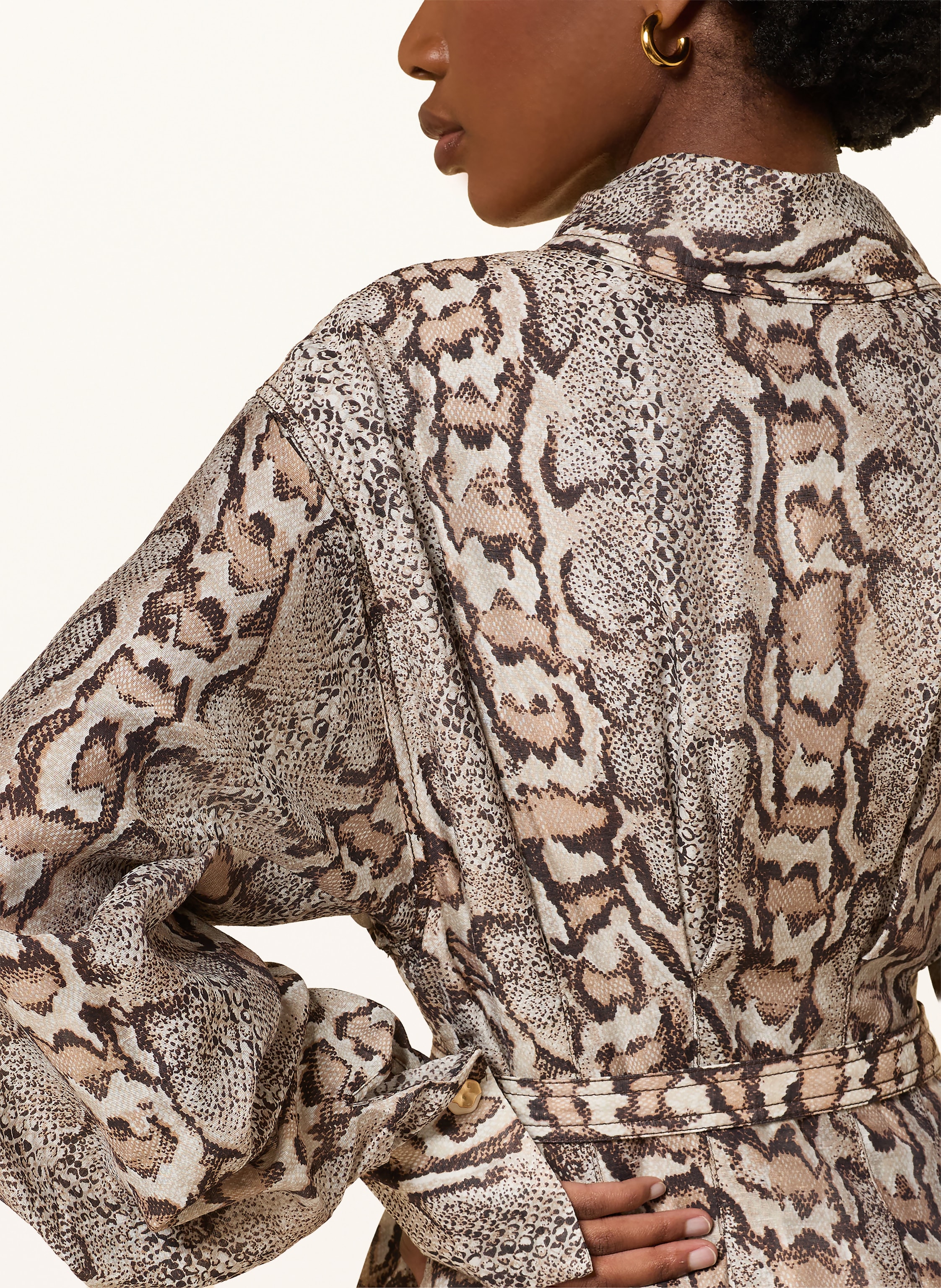 Thumbnail - Aje. Hemdblusenkleid Murphie beige