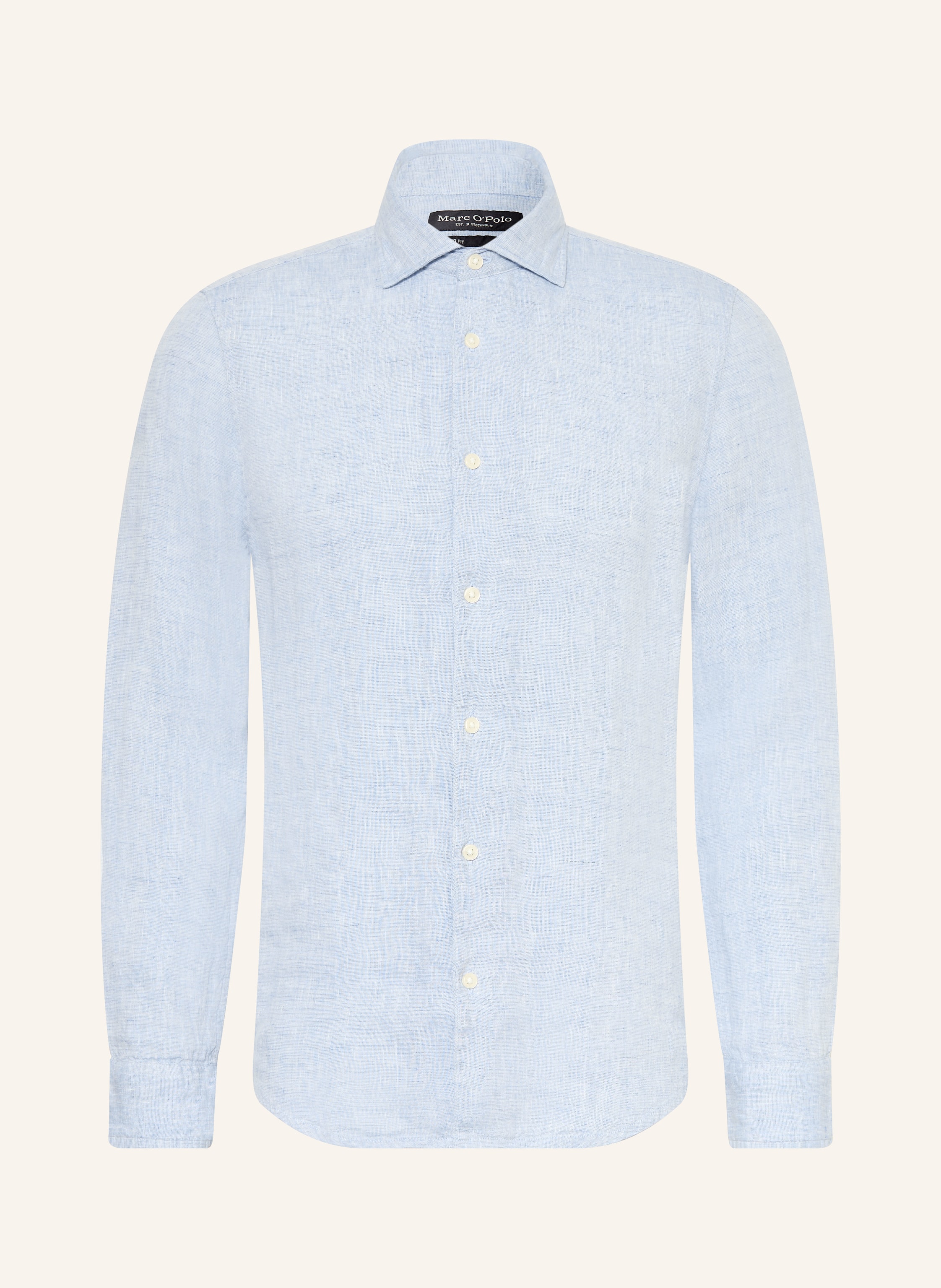 Marc O'polo Leinenhemd Slim Fit blau