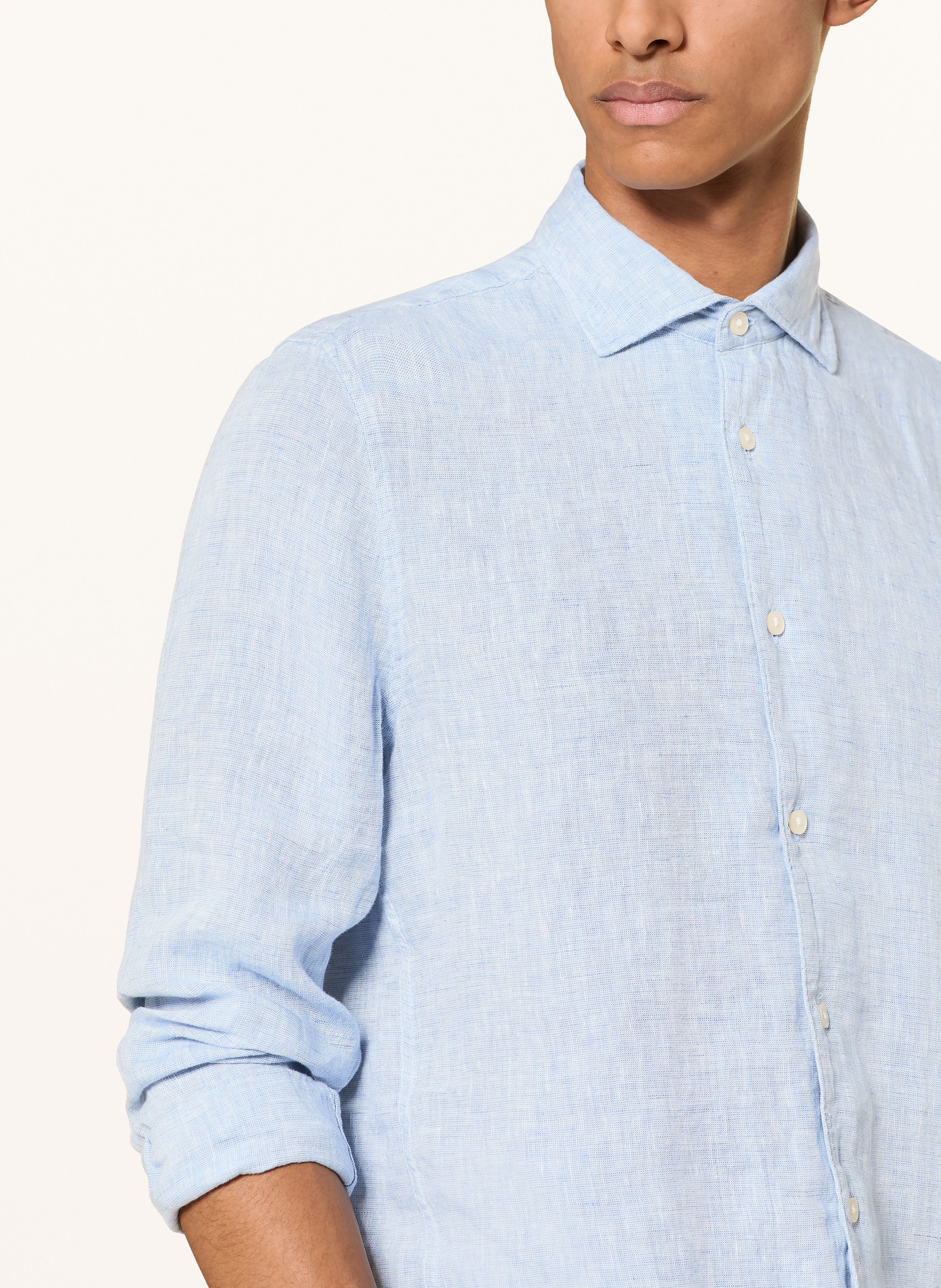 Thumbnail - Marc O'polo Leinenhemd Slim Fit blau