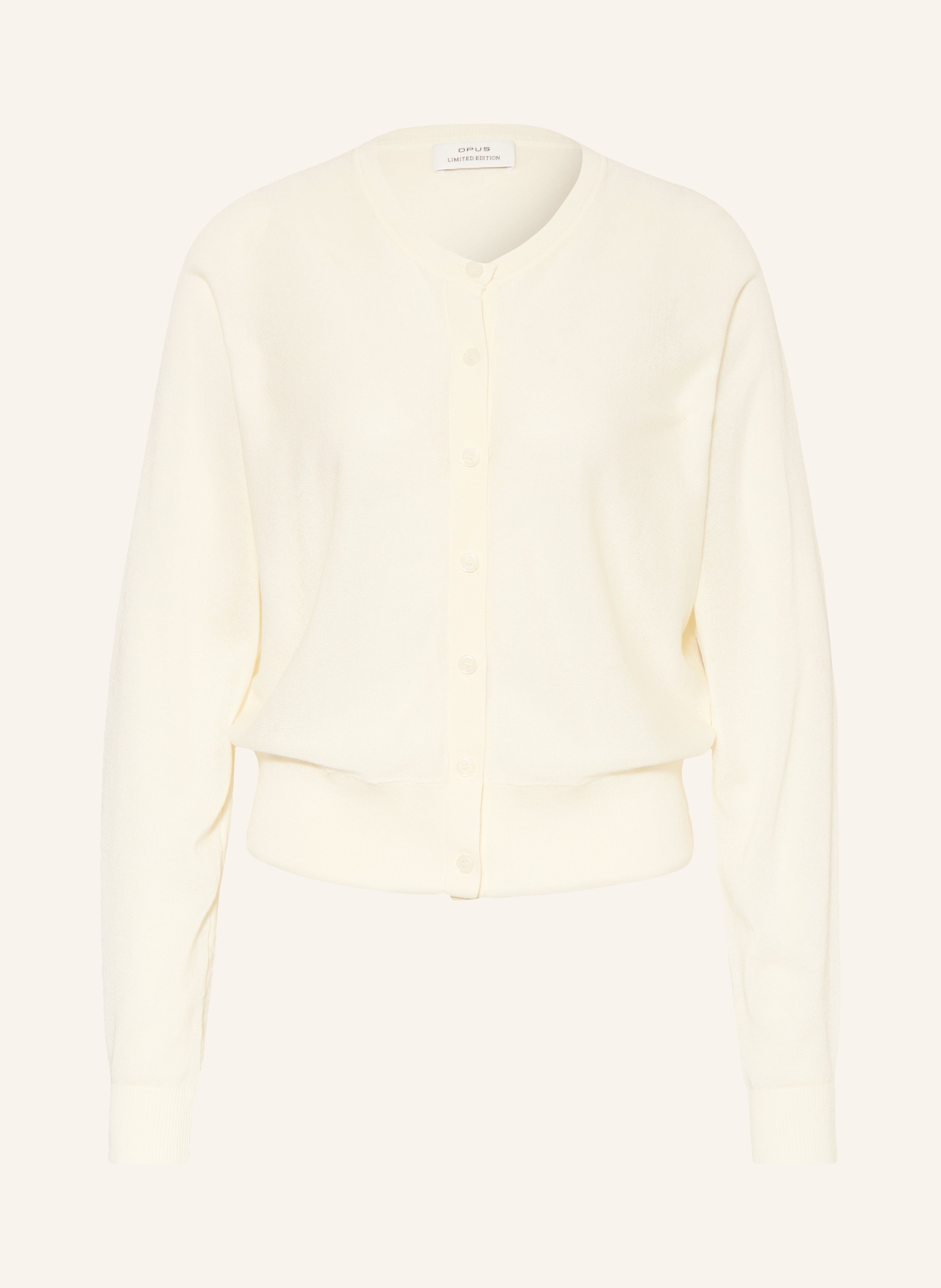 Opus Strickjacke Desela weiss