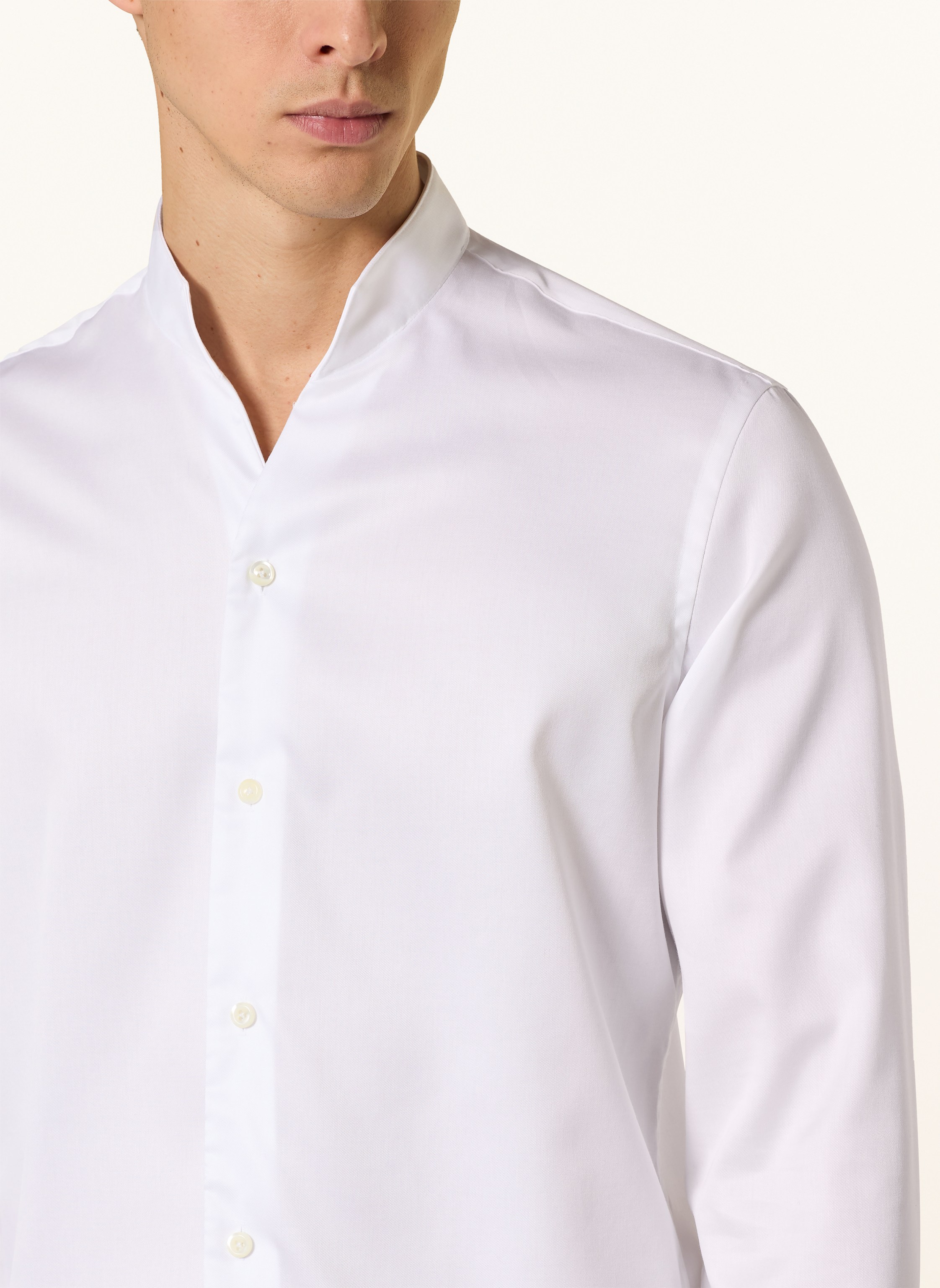 Thumbnail - Van Laack Hemd Vl-Rudo-N Slim Fit Mit Stehkragen weiss