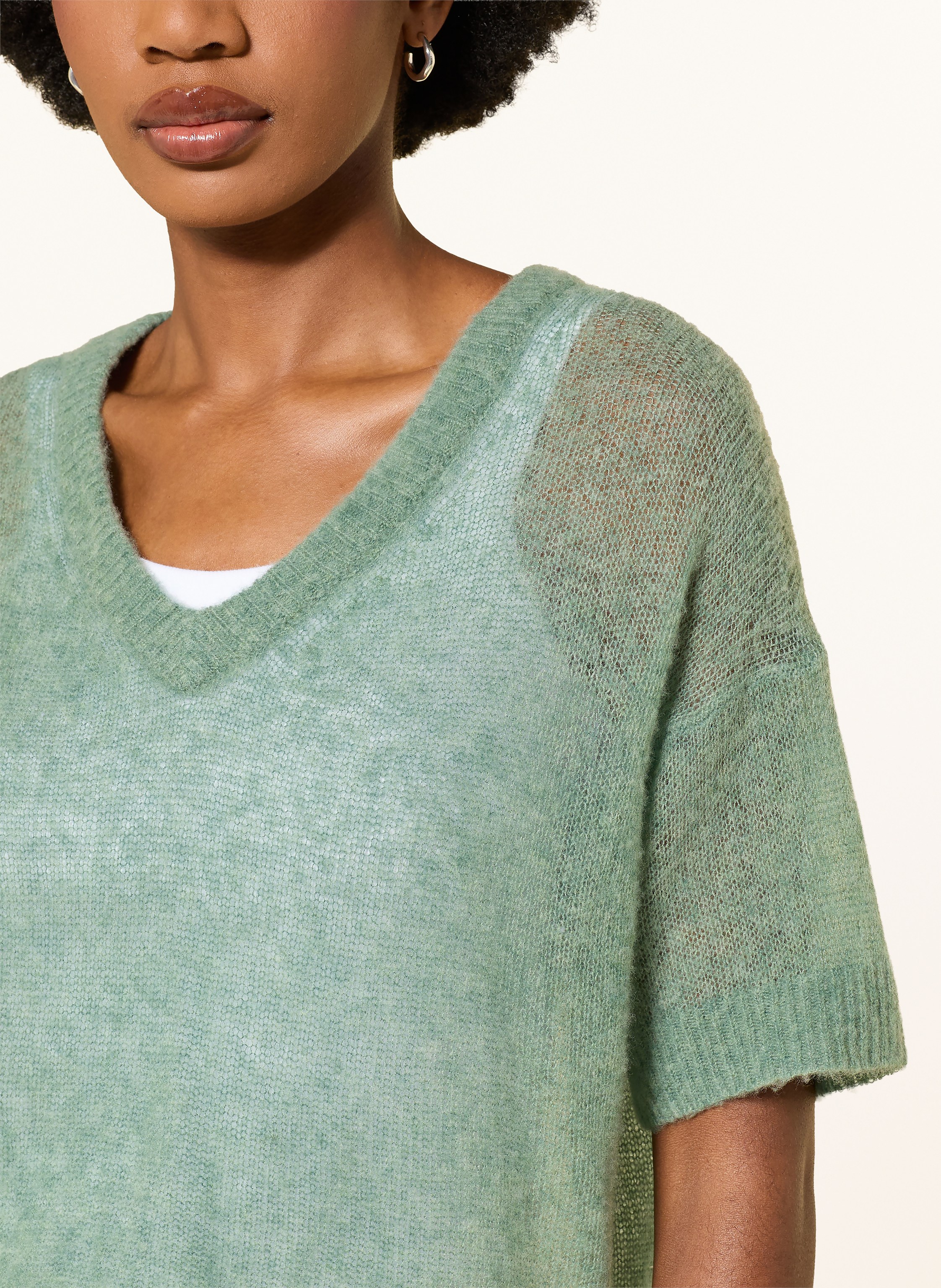 Thumbnail - American Vintage Strickshirt Bodyrow gruen