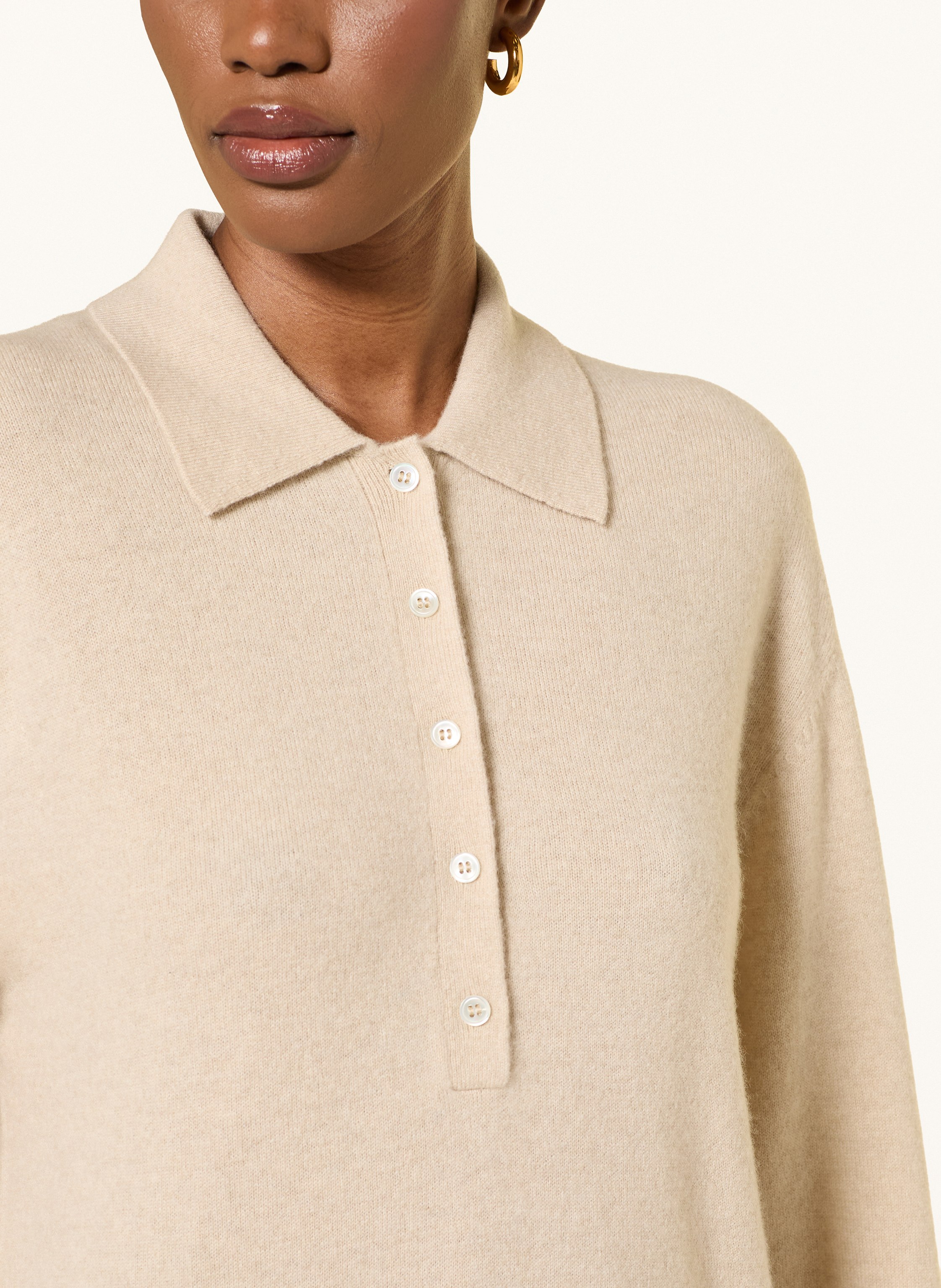 Thumbnail - Arket Strick-Poloshirt Cleo Aus Cashmere weiss