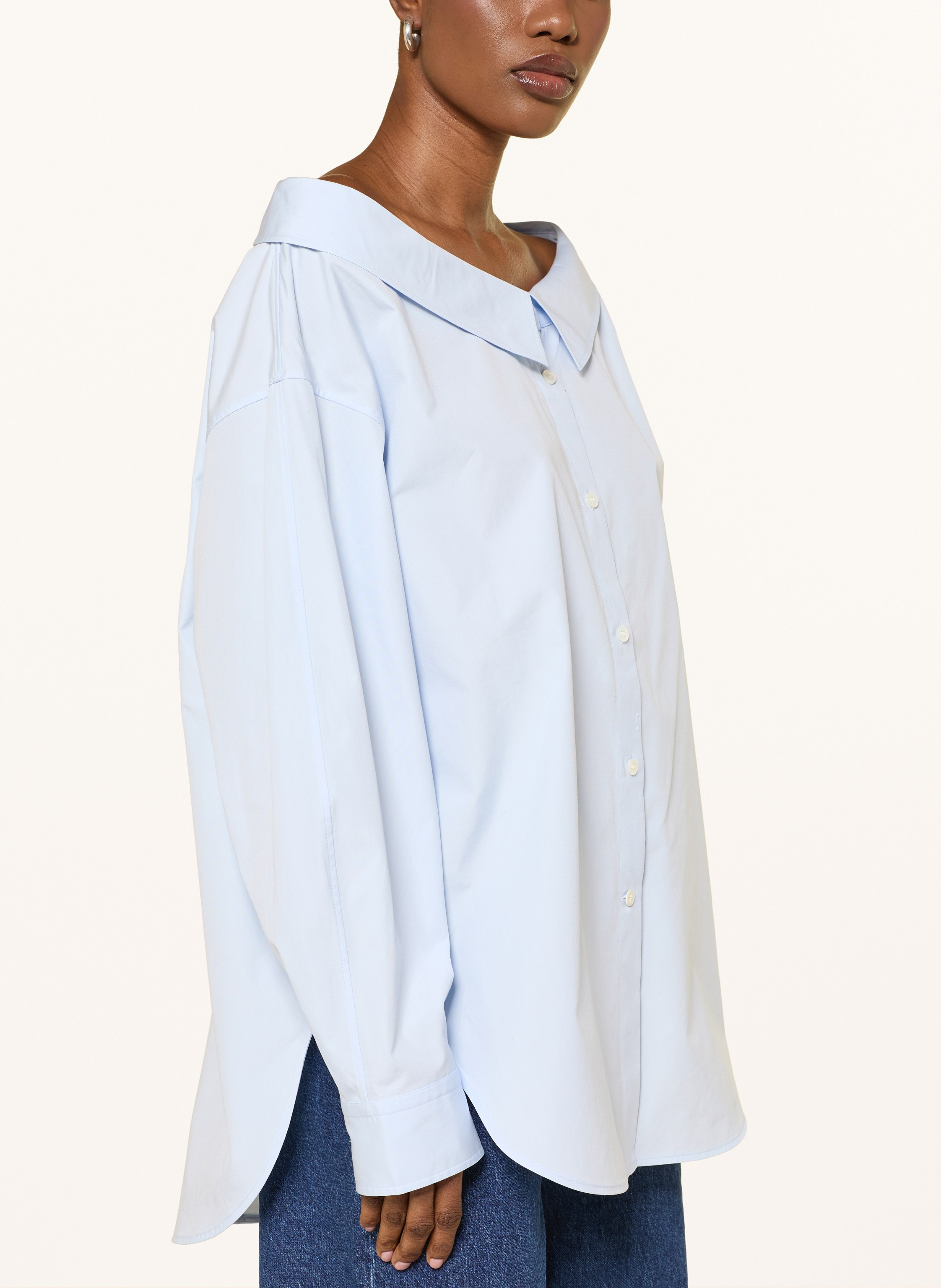 Thumbnail - Arket Oversized-Hemdbluse blau