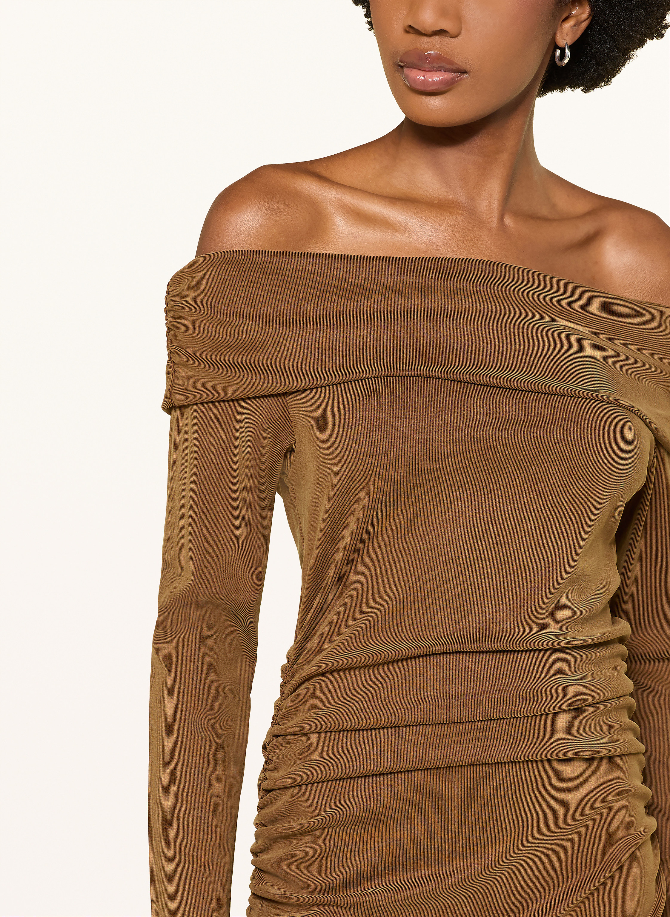 Thumbnail - Ba&Sh Off-Shoulder-Kleid Bettina braun