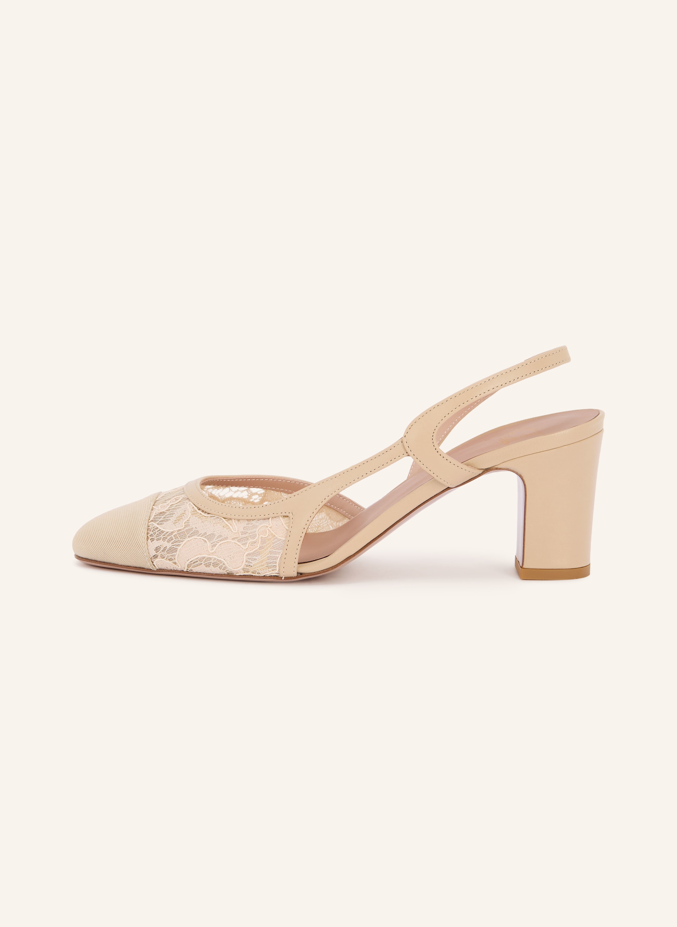 Thumbnail - Festa Slingpumps Luciana Pizzo Mit Spitze beige
